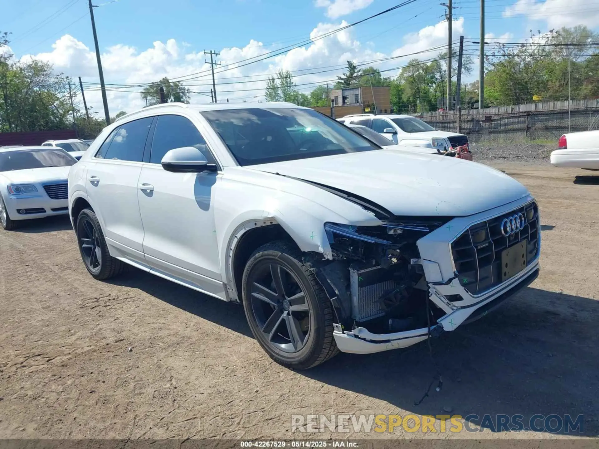 1 Photograph of a damaged car WA1AVAF1XKD014411 AUDI Q8 2019