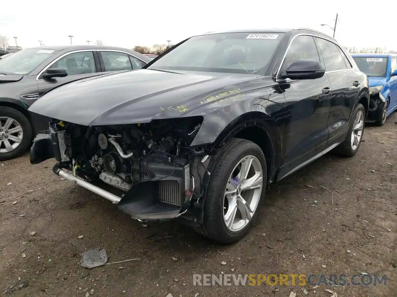 2 Photograph of a damaged car WA1BVAF10KD027432 AUDI Q8 2019