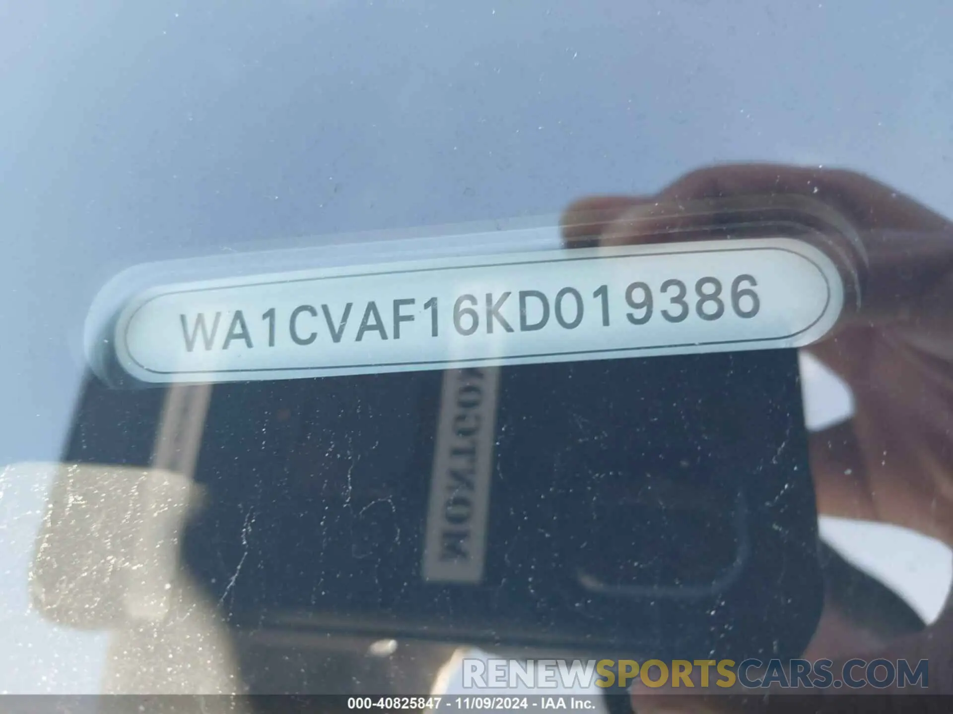 9 Photograph of a damaged car WA1CVAF16KD019386 AUDI Q8 2019