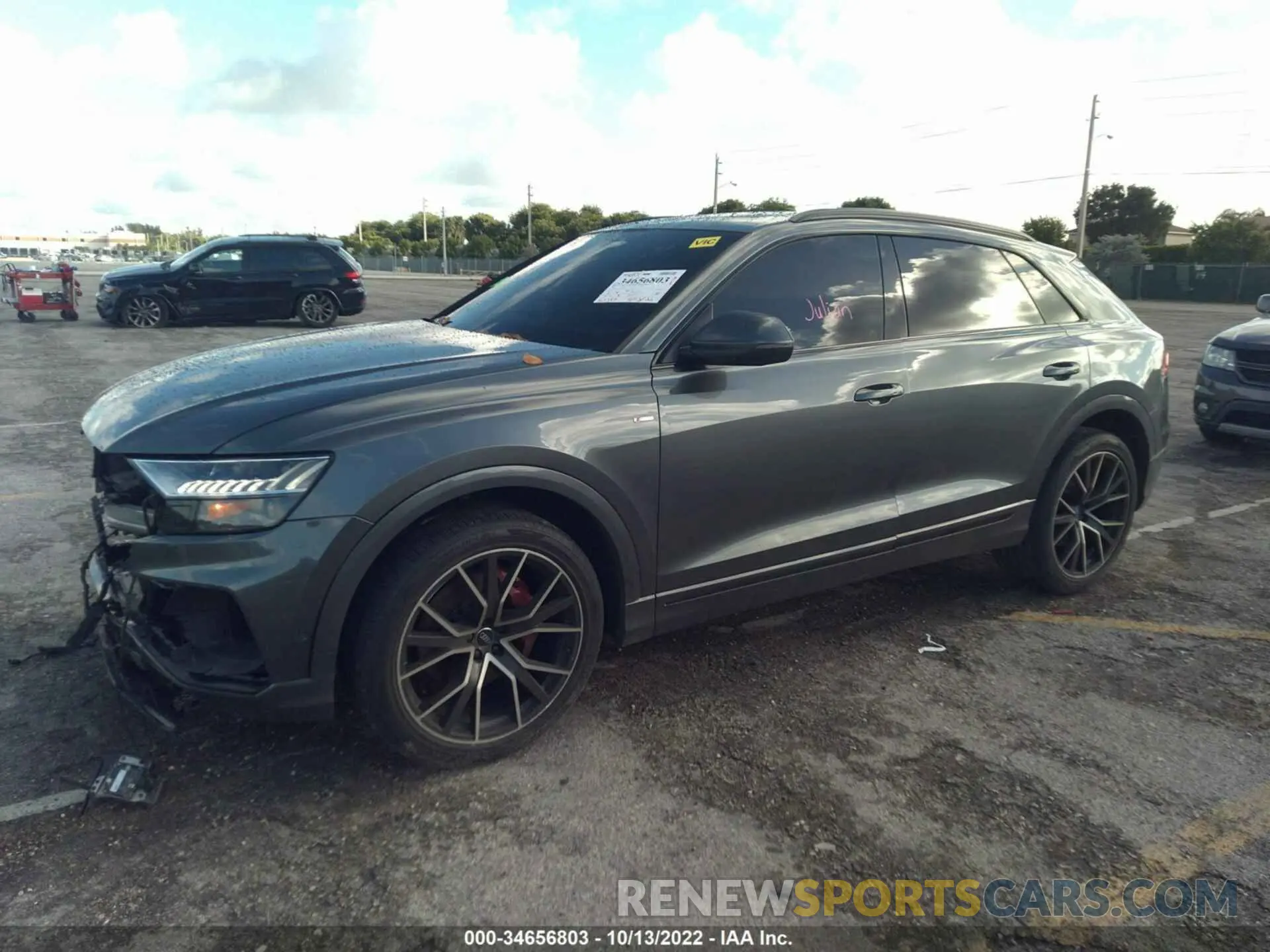 2 Photograph of a damaged car WA1EVAF18KD010374 AUDI Q8 2019