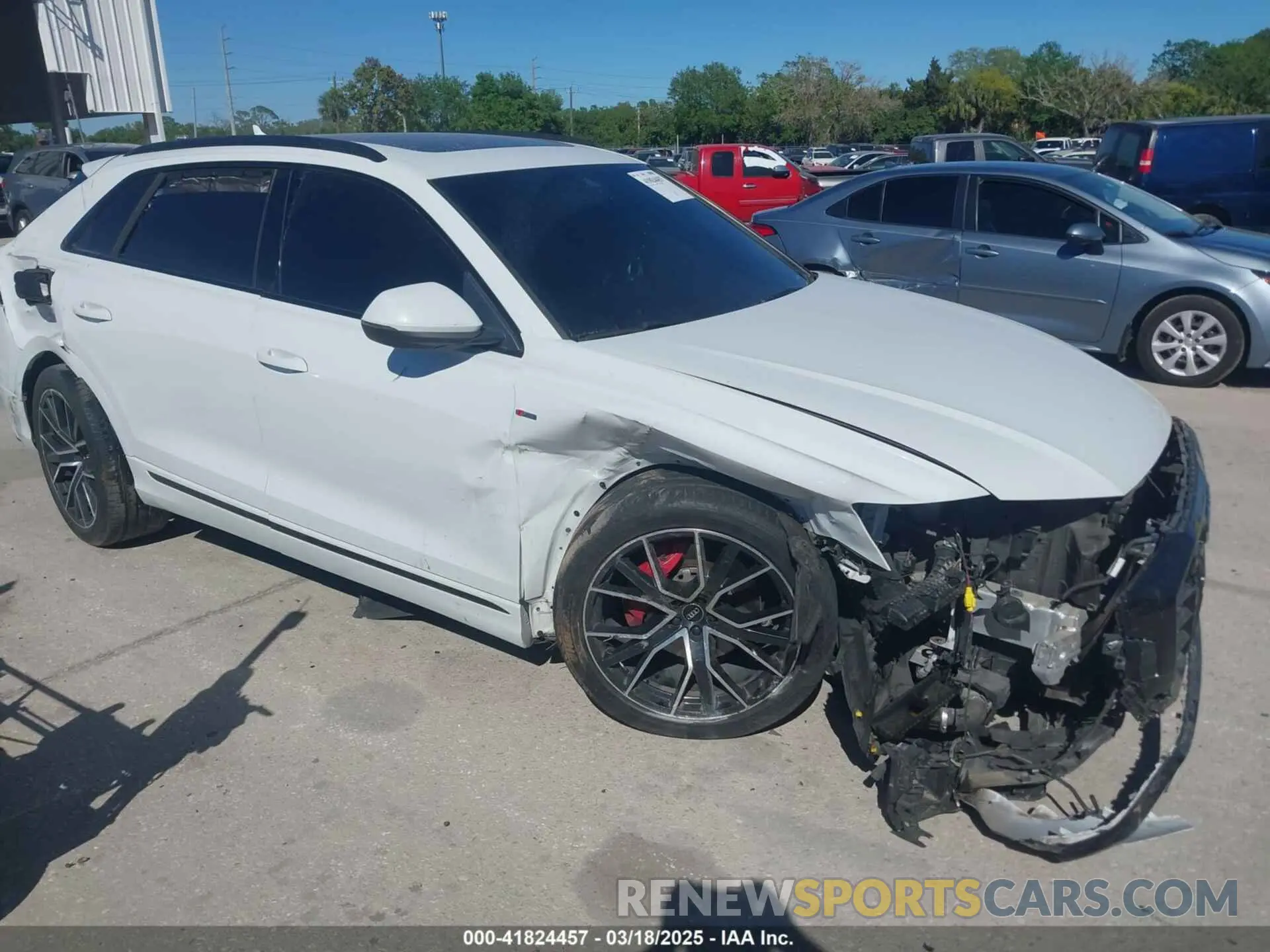 1 Photograph of a damaged car WA1FVAF16KD007851 AUDI Q8 2019