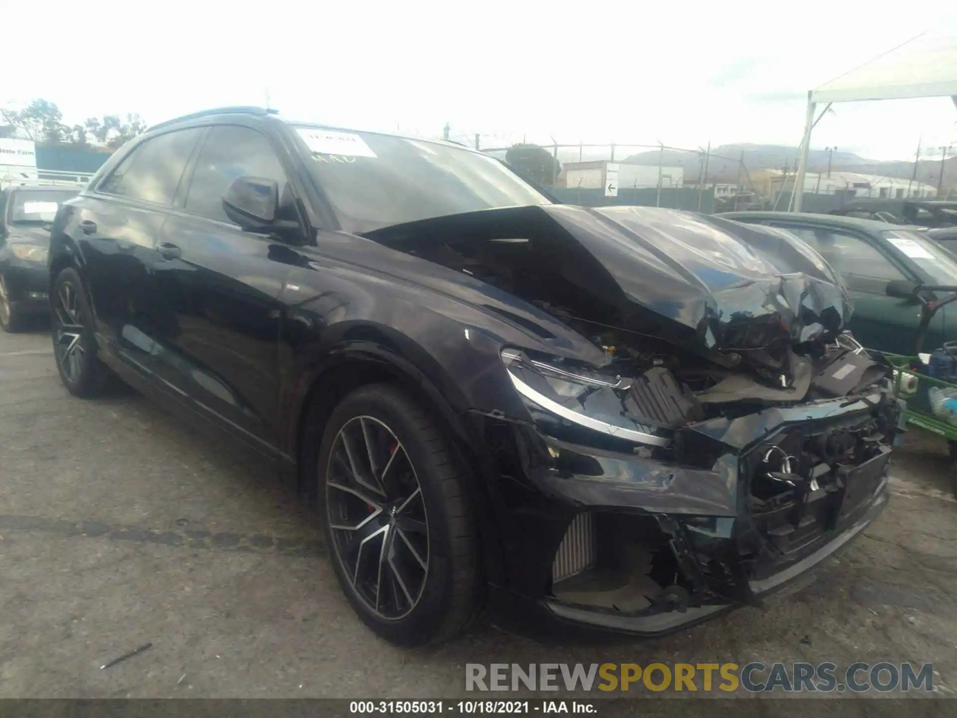 1 Photograph of a damaged car WA1FVAF18KD014431 AUDI Q8 2019