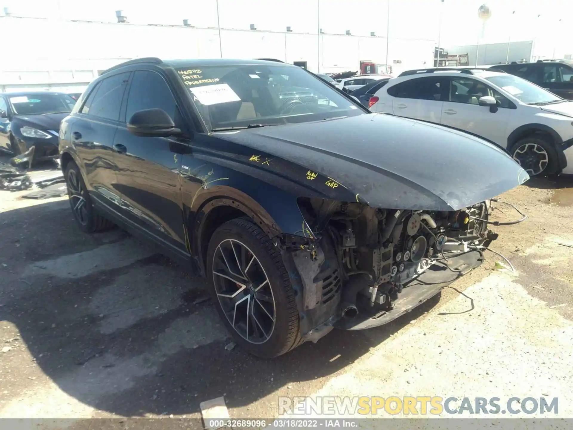 1 Photograph of a damaged car WA1FVBF12KD021607 AUDI Q8 2019