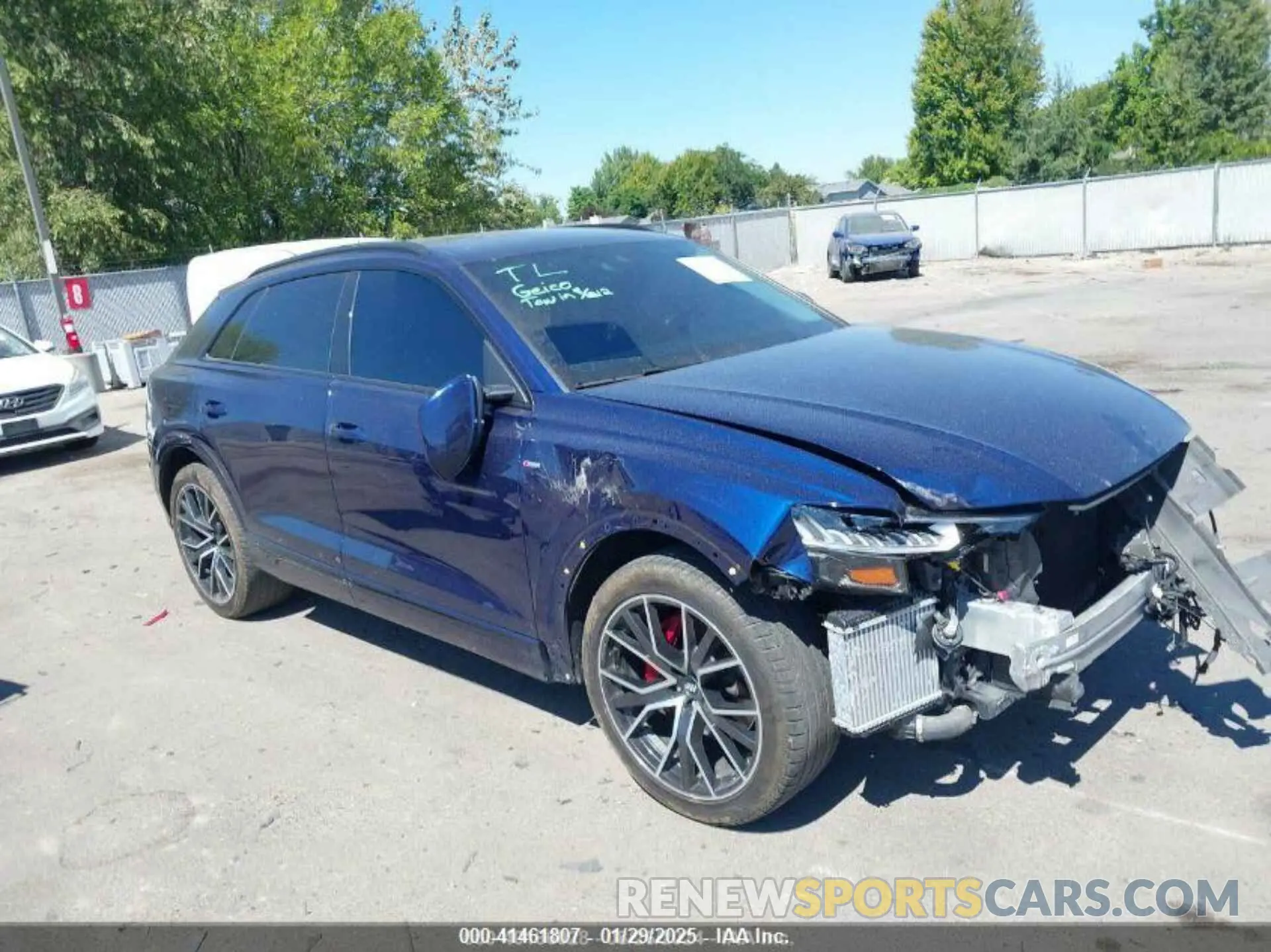1 Photograph of a damaged car WA1FVBF13KD033878 AUDI Q8 2019