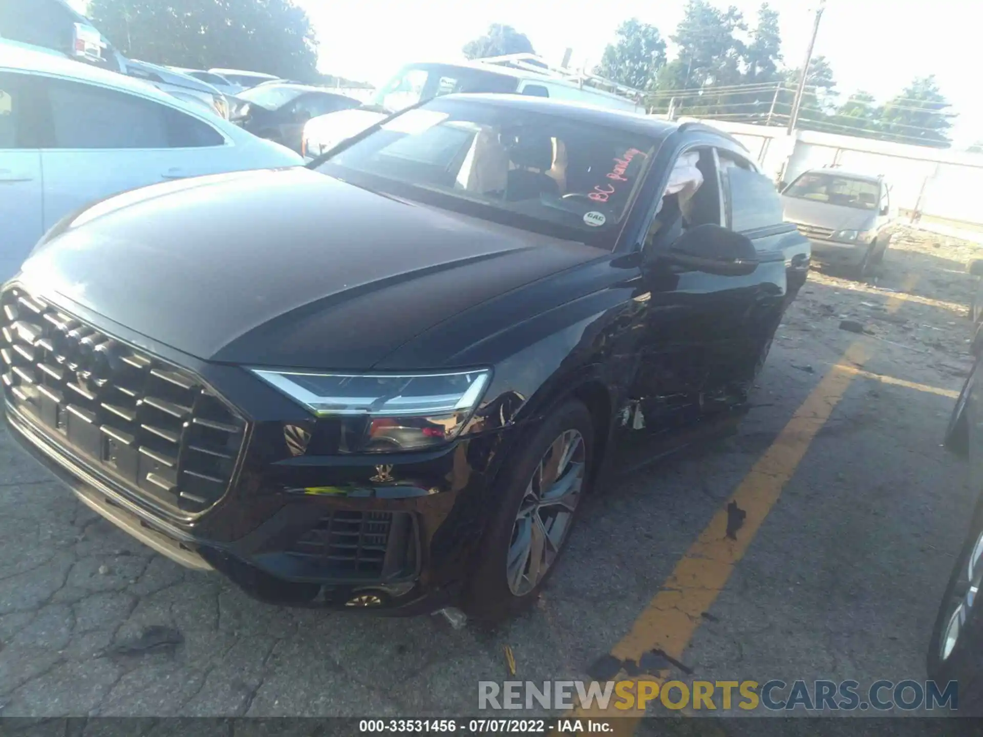 2 Photograph of a damaged car WA1AVAF19MD030733 AUDI Q8 2021