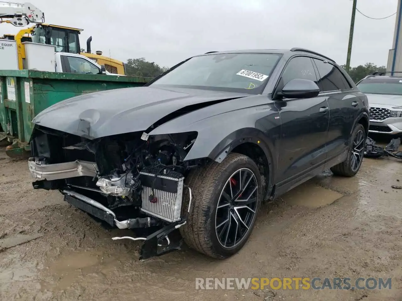2 Photograph of a damaged car WA1EVAF10MD028080 AUDI Q8 2021