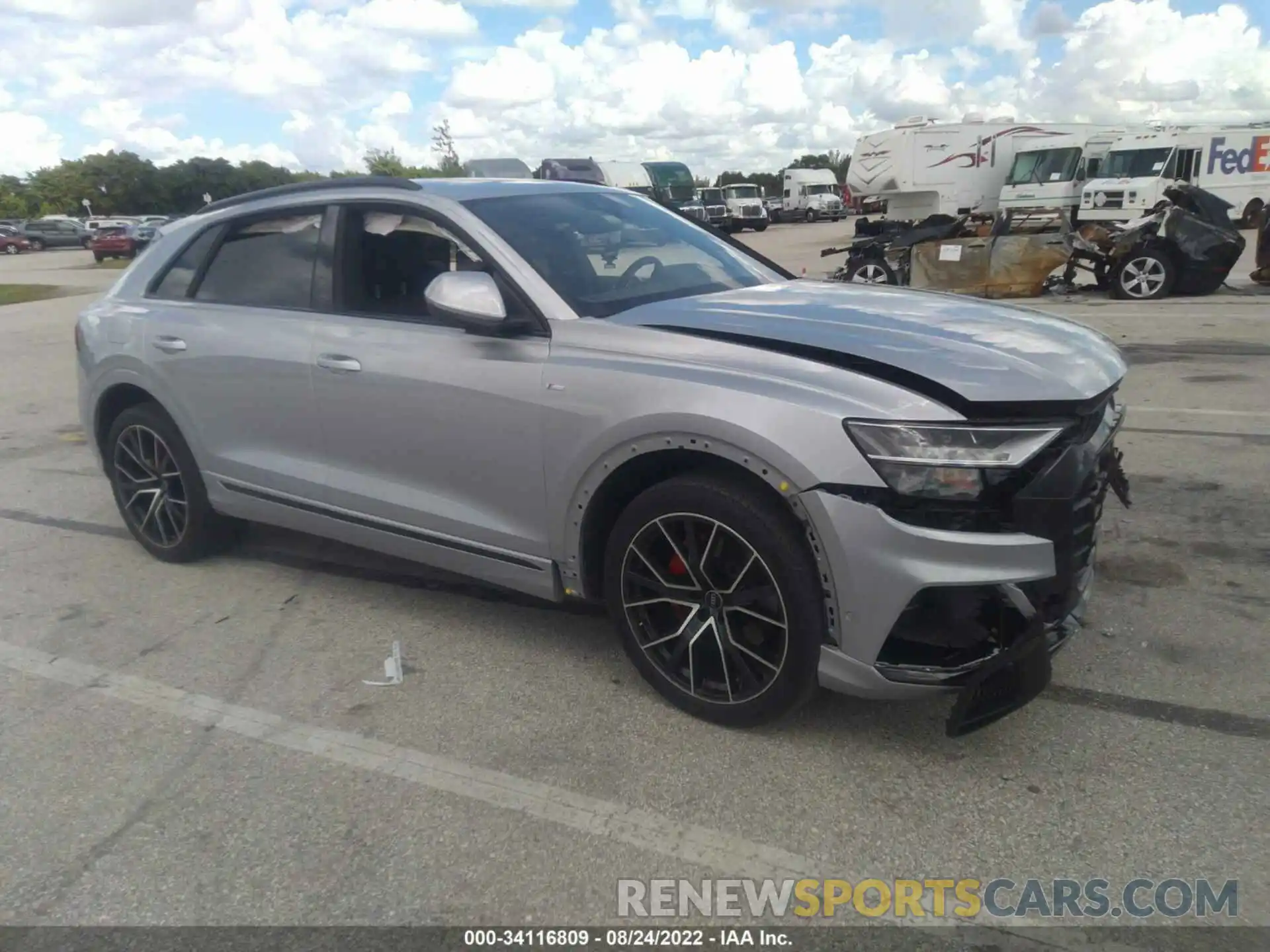 1 Photograph of a damaged car WA1EVAF10MD029729 AUDI Q8 2021