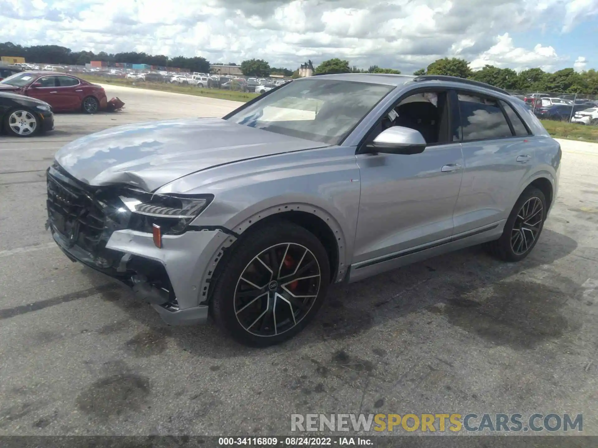 2 Photograph of a damaged car WA1EVAF10MD029729 AUDI Q8 2021