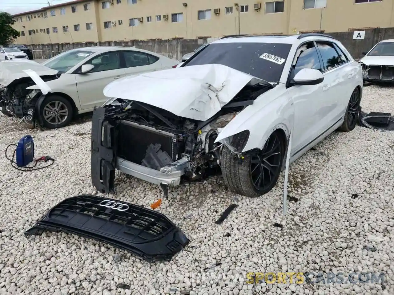 2 Photograph of a damaged car WA1EVAF13MD004825 AUDI Q8 2021