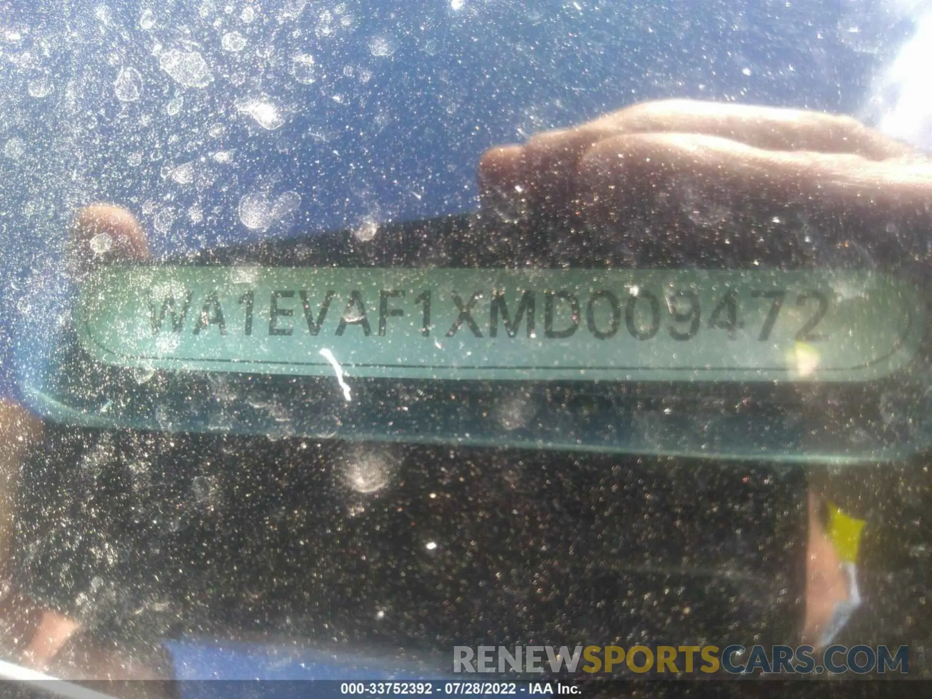 9 Photograph of a damaged car WA1EVAF1XMD009472 AUDI Q8 2021