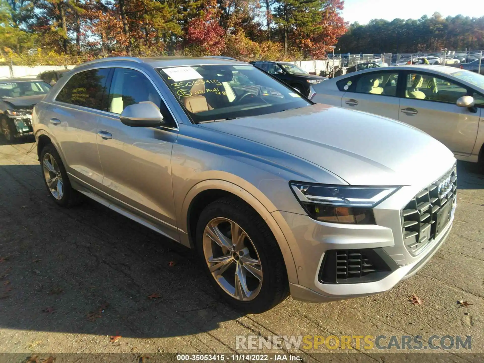 1 Photograph of a damaged car WA1AVBF17ND020547 AUDI Q8 2022