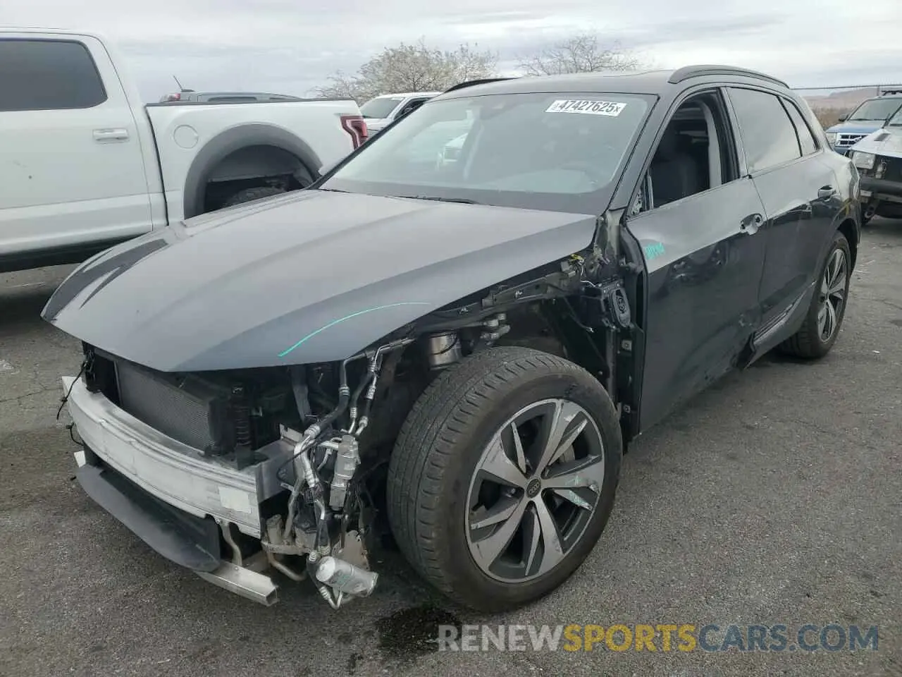 1 Photograph of a damaged car WA14AAGE1RB045899 AUDI Q8 E-TRON 2024