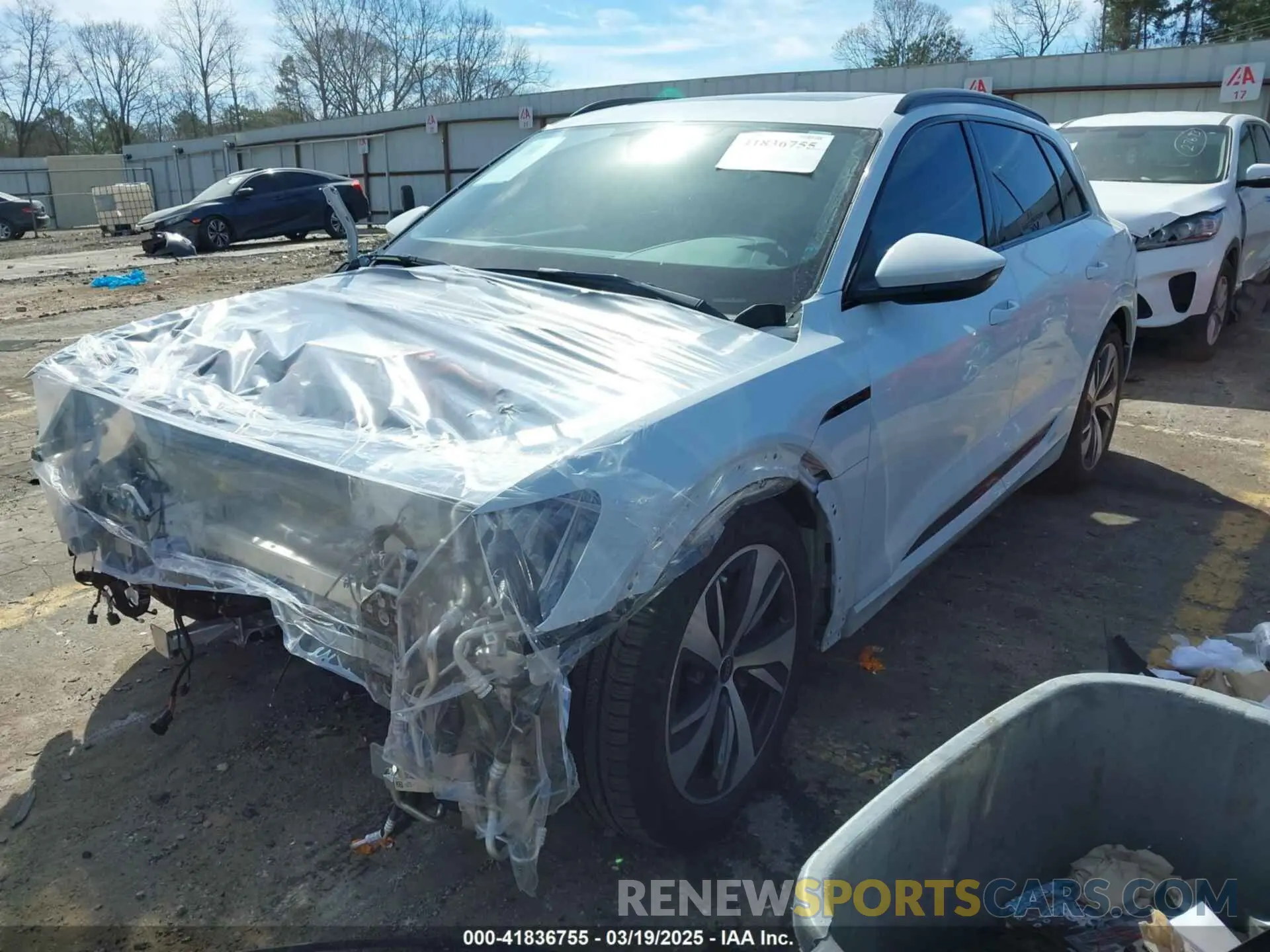 2 Photograph of a damaged car WA14AAGE6RB058129 AUDI Q8 E-TRON 2024