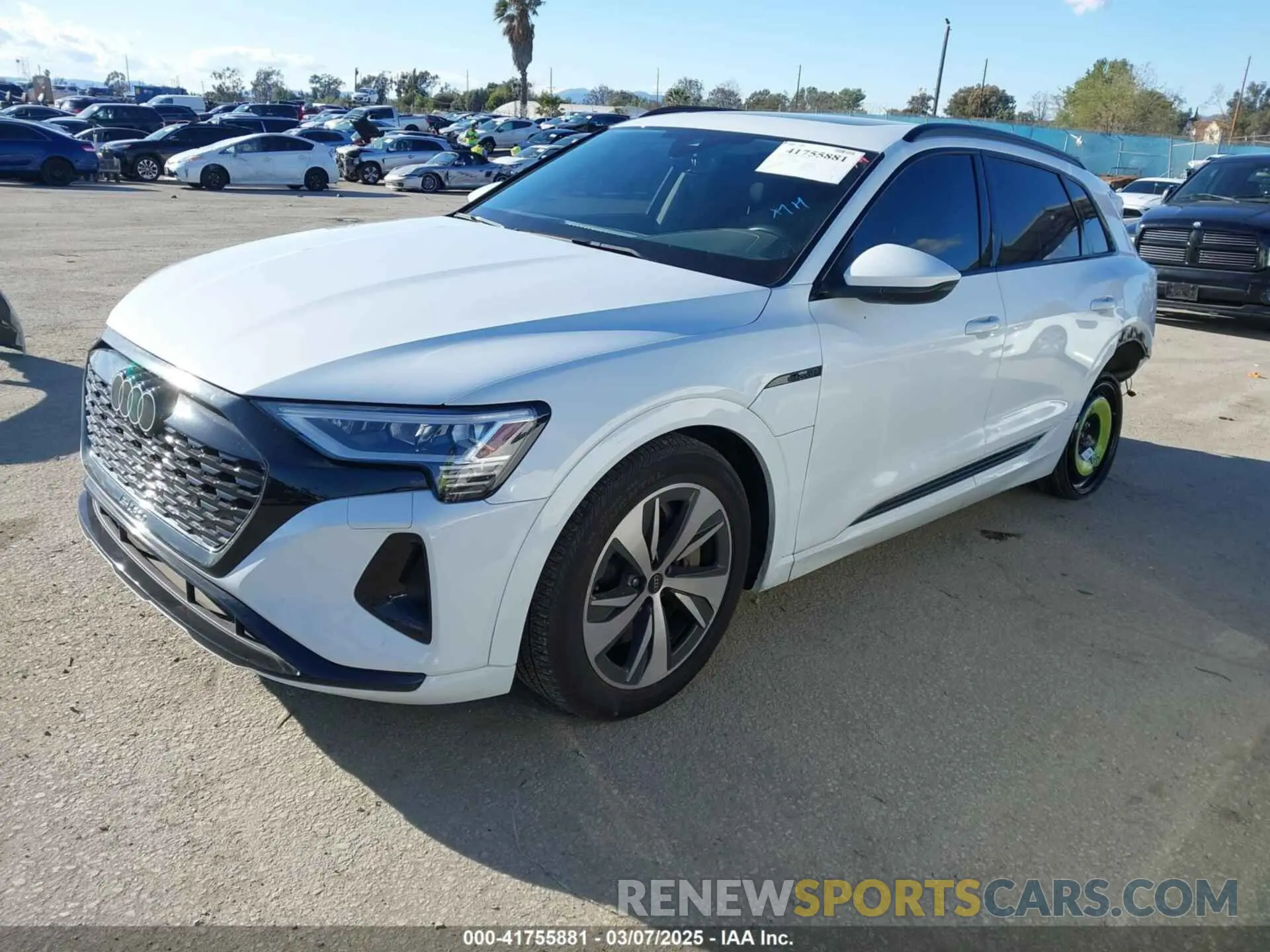 2 Photograph of a damaged car WA14AAGE7RB020683 AUDI Q8 E-TRON 2024