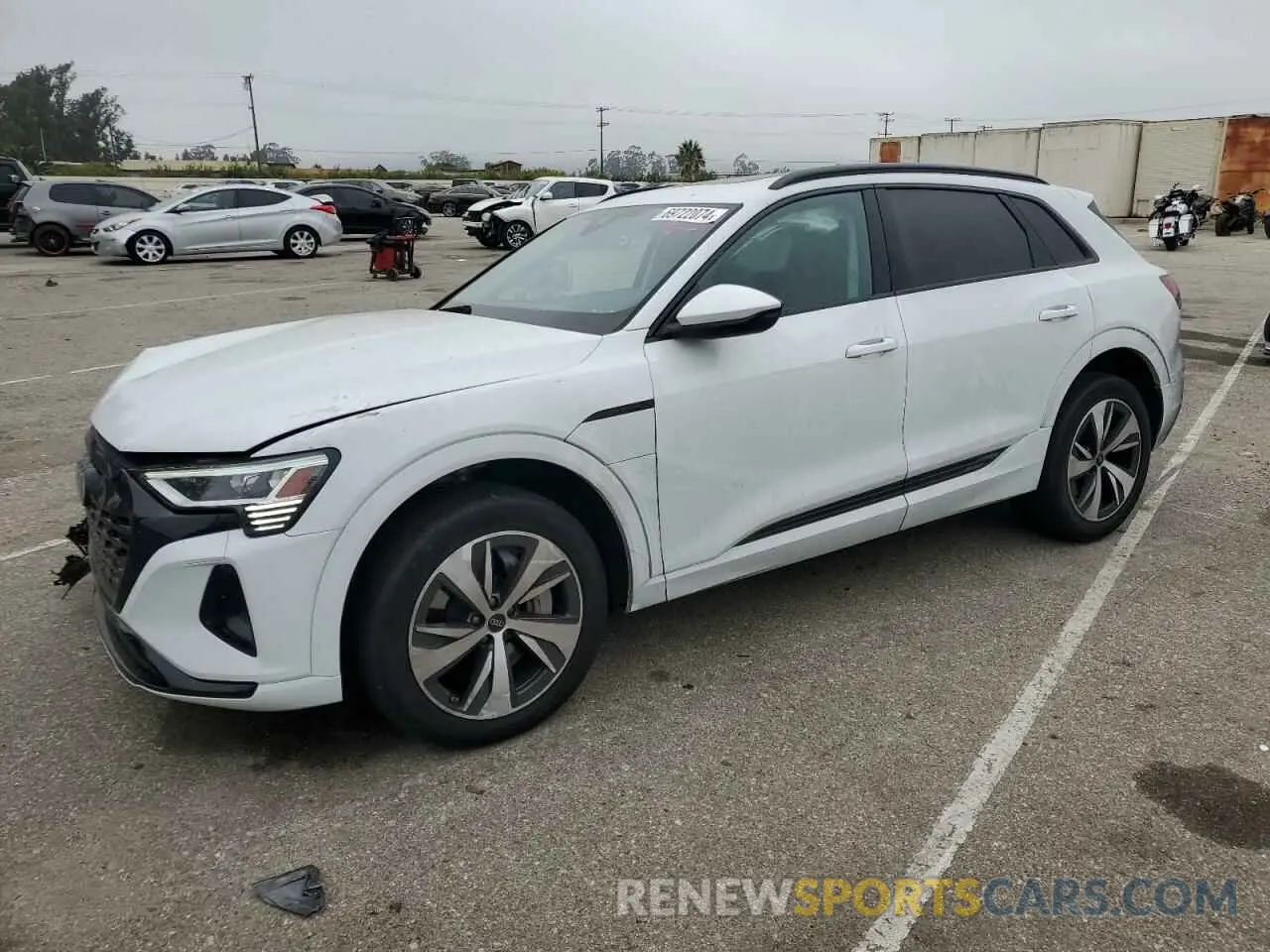1 Photograph of a damaged car WA14AAGE9RB024394 AUDI Q8 E-TRON 2024