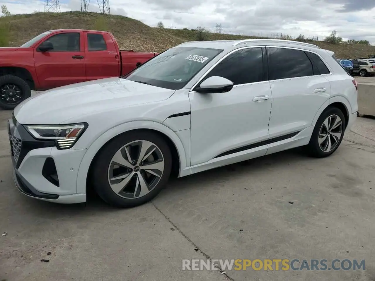 1 Photograph of a damaged car WA15AAGE0RB007827 AUDI Q8 E-TRON 2024