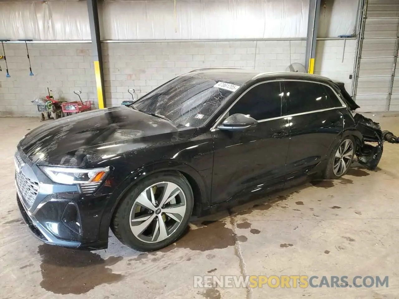 1 Photograph of a damaged car WA15AAGE0RB016575 AUDI Q8 E-TRON 2024