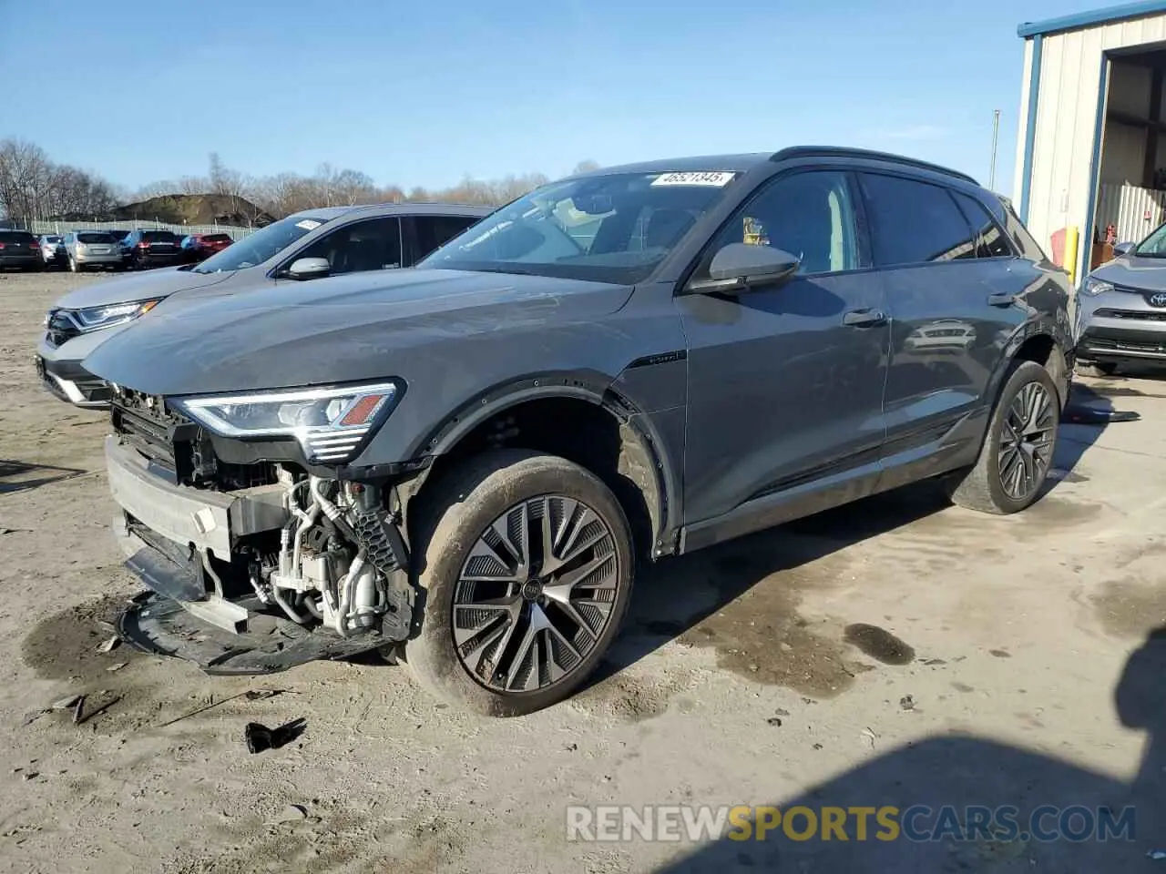 1 Photograph of a damaged car WA15AAGE1RB023051 AUDI Q8 E-TRON 2024