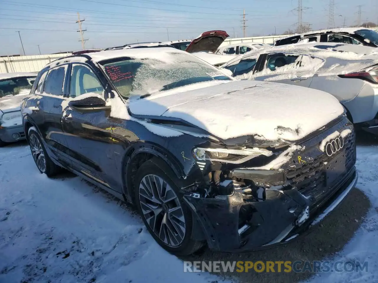 4 Photograph of a damaged car WA15AAGE4RB017020 AUDI Q8 E-TRON 2024