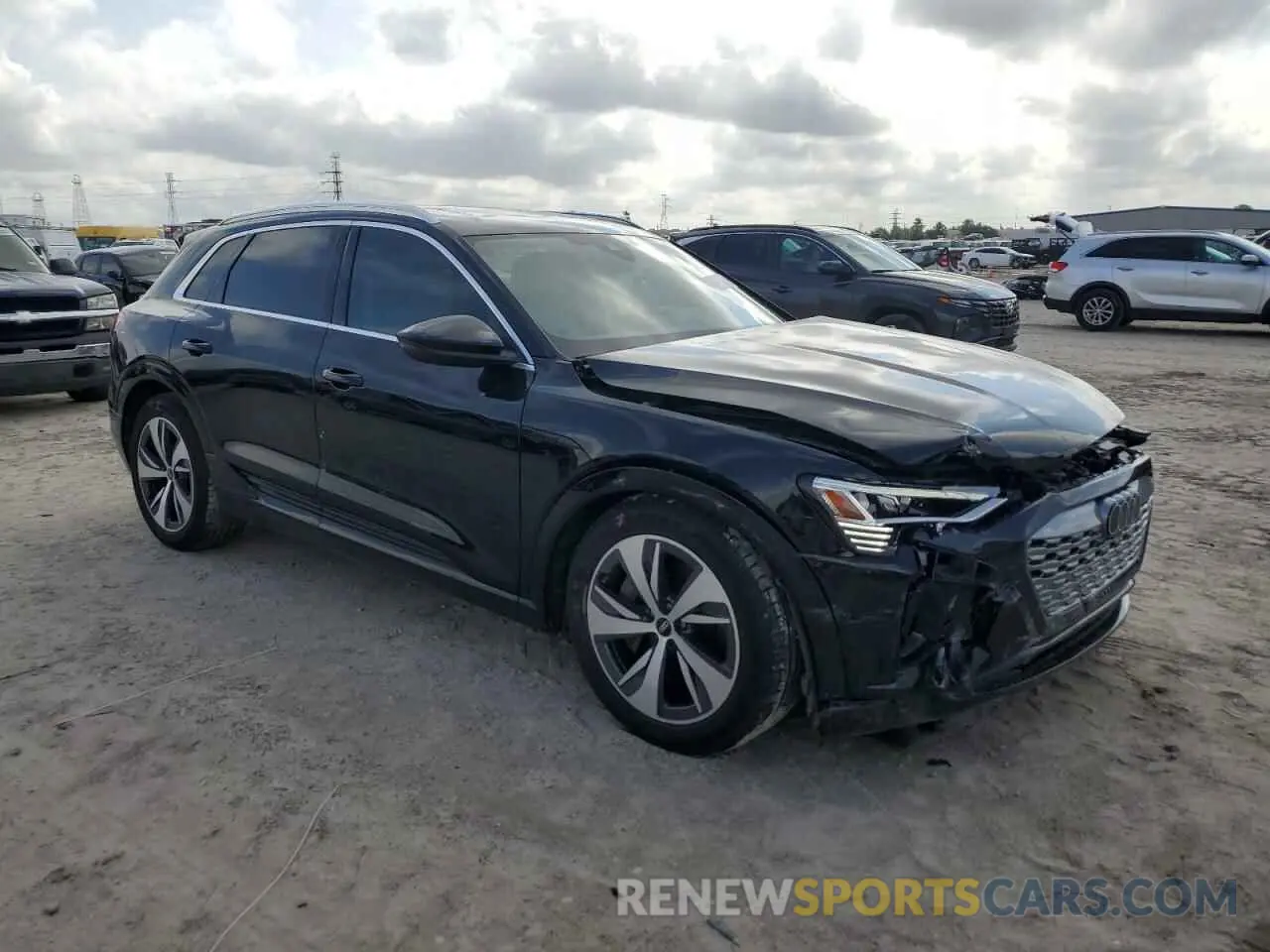 4 Photograph of a damaged car WA15AAGE4RB029832 AUDI Q8 E-TRON 2024