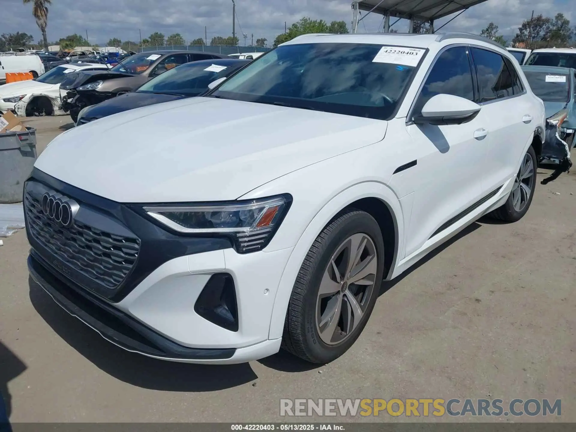 2 Photograph of a damaged car WA15AAGE8RB007266 AUDI Q8 E-TRON 2024