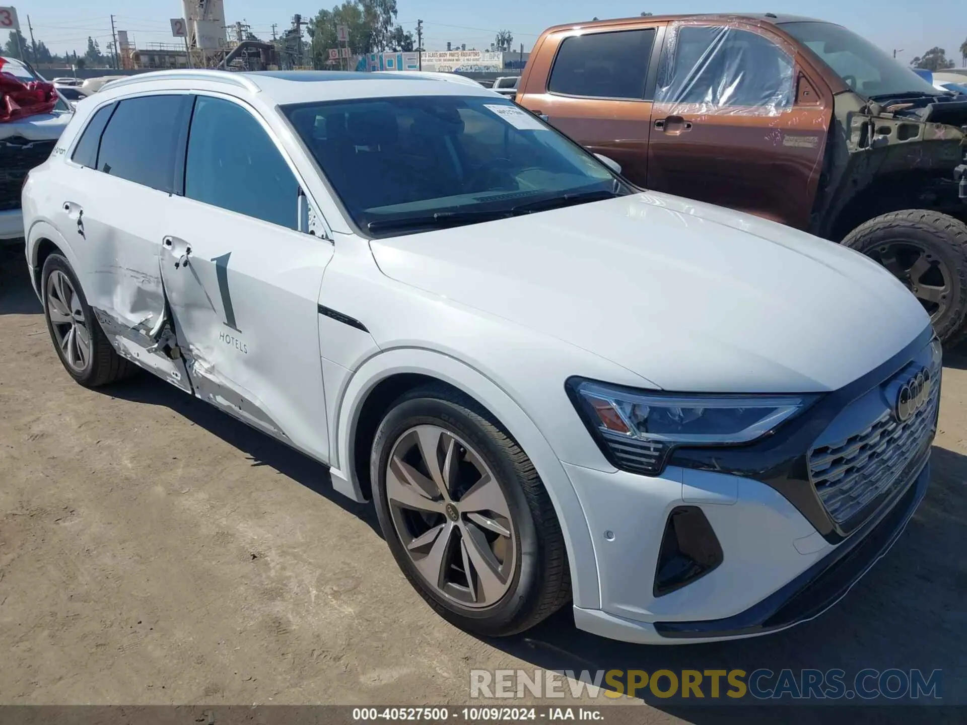 1 Photograph of a damaged car WA15AAGE8RB028828 AUDI Q8 E-TRON 2024