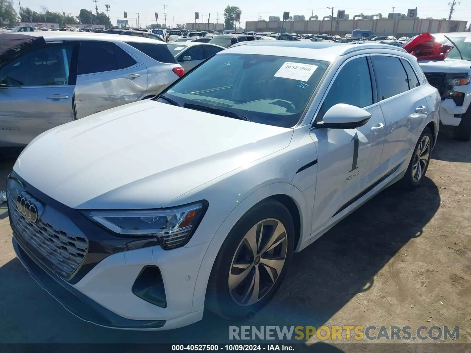 2 Photograph of a damaged car WA15AAGE8RB028828 AUDI Q8 E-TRON 2024
