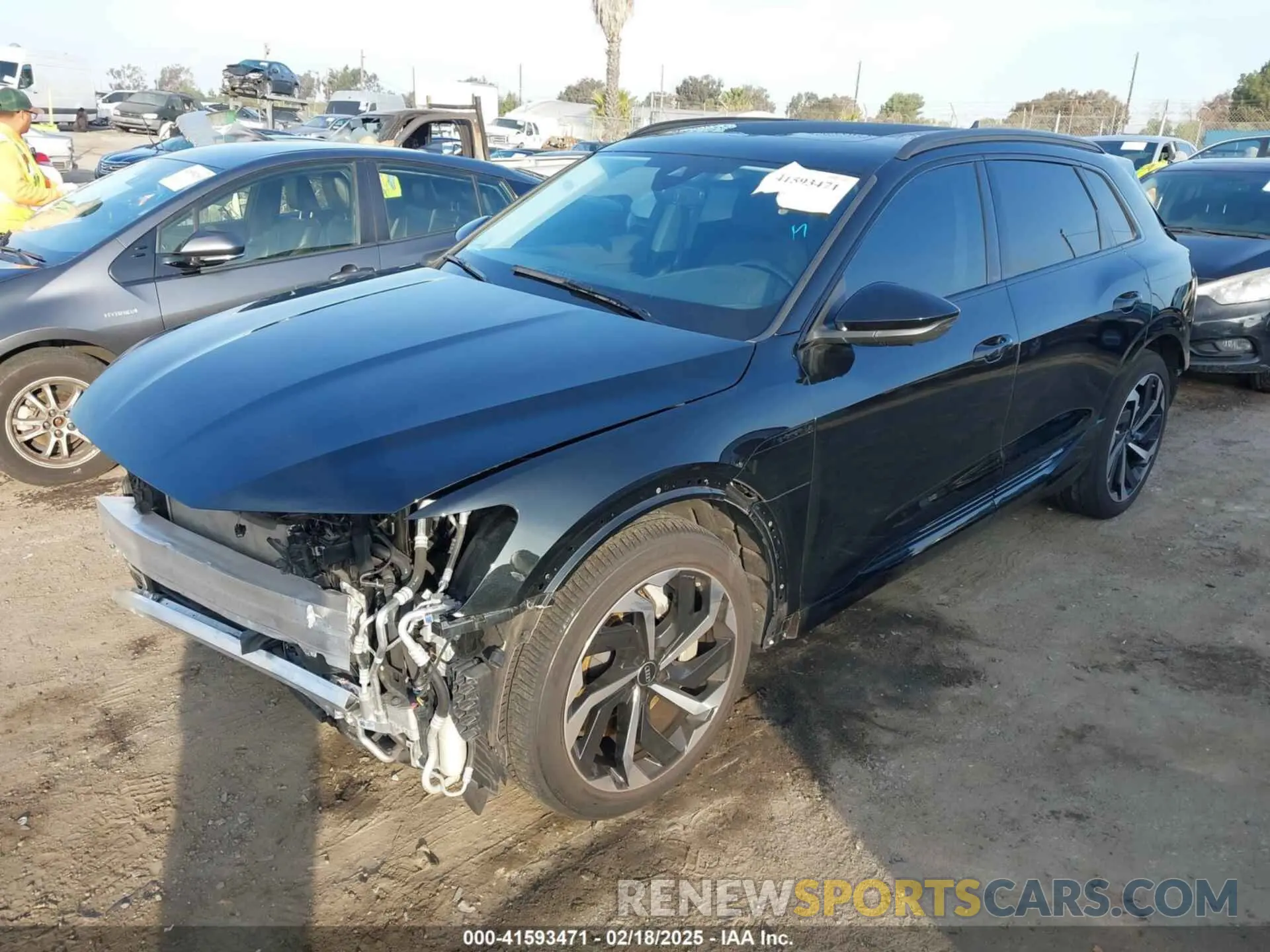 2 Photograph of a damaged car WA15AAGE8RB036637 AUDI Q8 E-TRON 2024