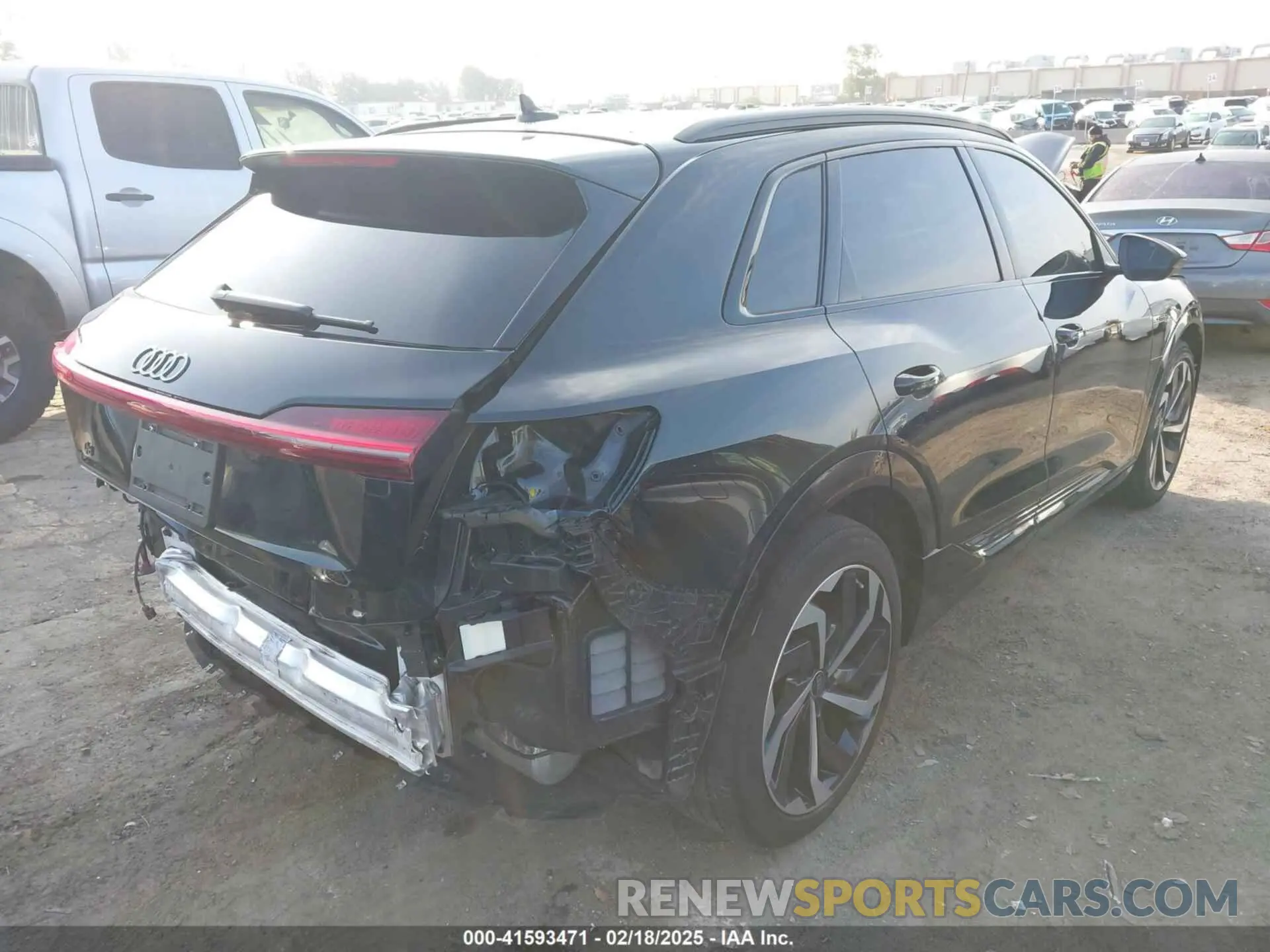 4 Photograph of a damaged car WA15AAGE8RB036637 AUDI Q8 E-TRON 2024