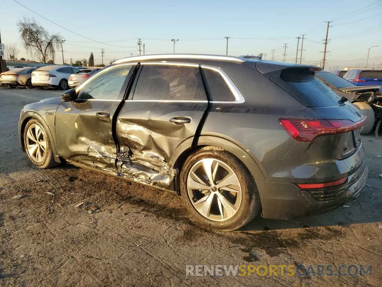2 Photograph of a damaged car WA15AAGE9RB043046 AUDI Q8 E-TRON 2024