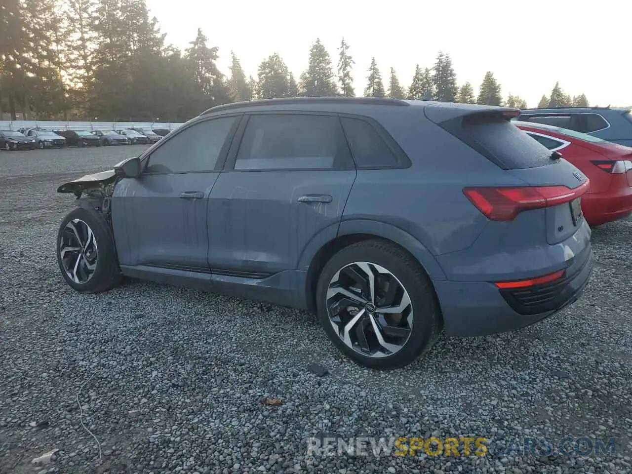 2 Photograph of a damaged car WA16AAGE0RB028245 AUDI Q8 E-TRON 2024