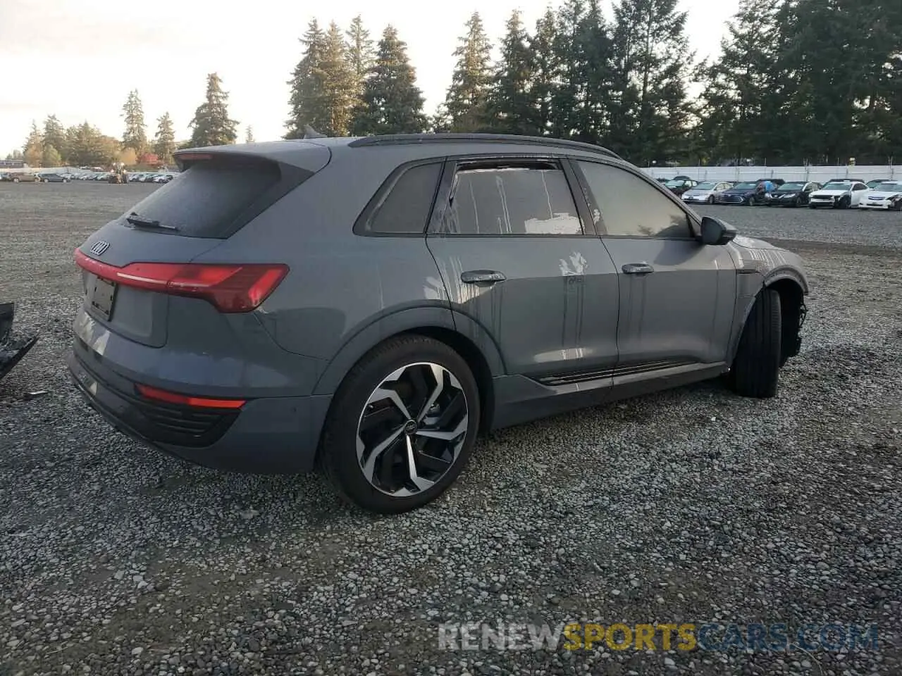 3 Photograph of a damaged car WA16AAGE0RB028245 AUDI Q8 E-TRON 2024