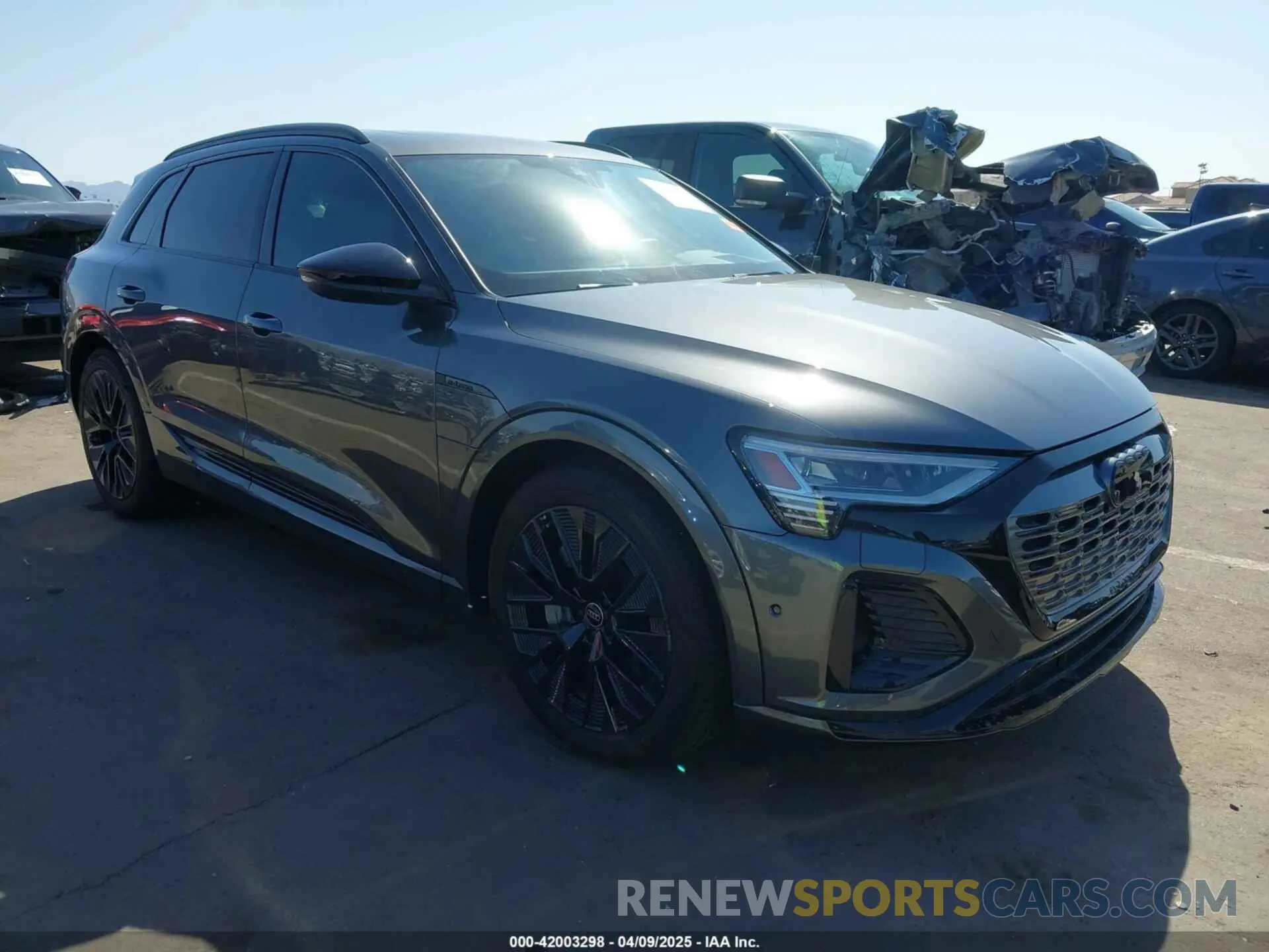 1 Photograph of a damaged car WA16AAGE1RB052893 AUDI Q8 E-TRON 2024