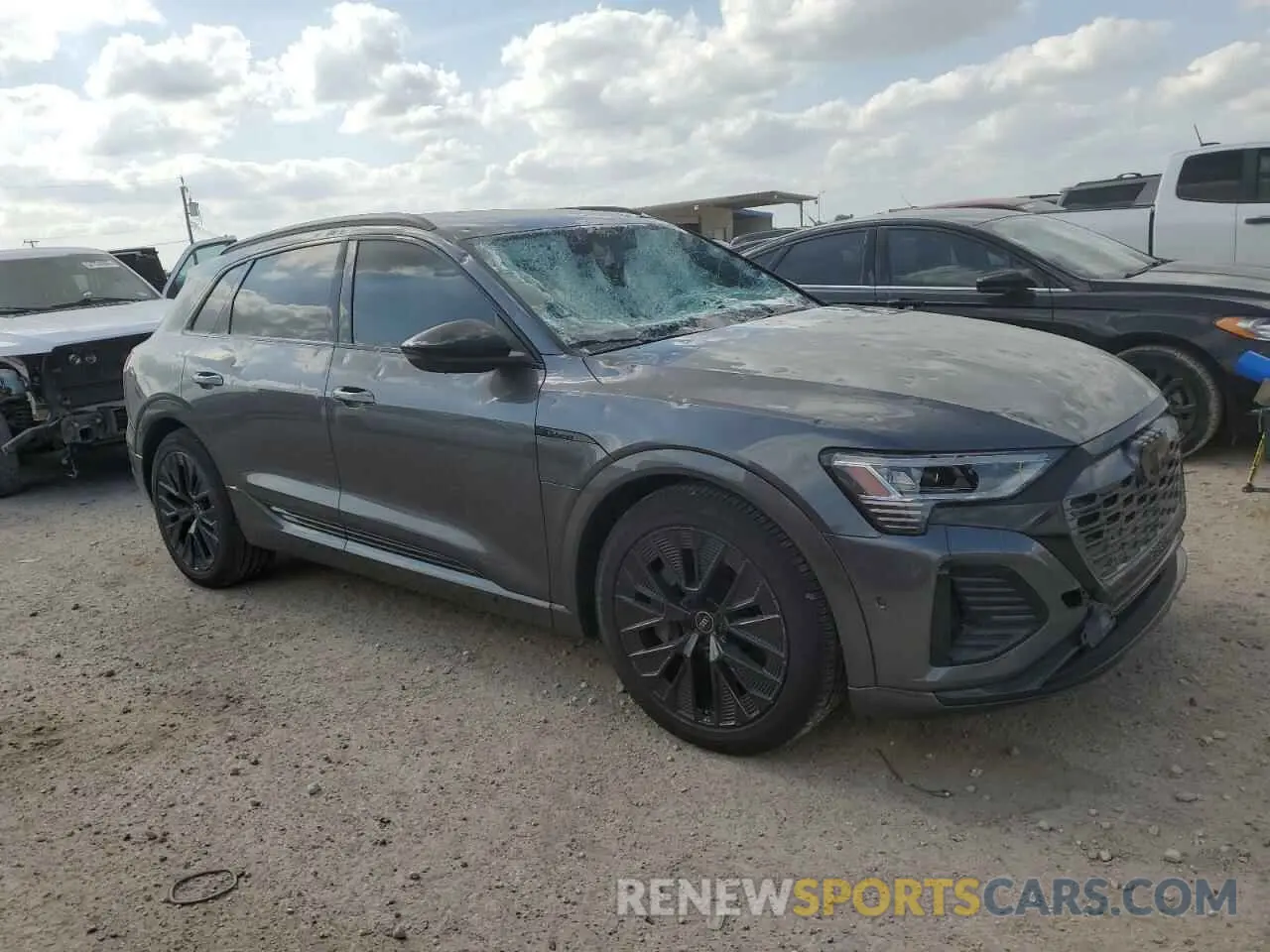 4 Photograph of a damaged car WA16AAGE2RB023404 AUDI Q8 E-TRON 2024