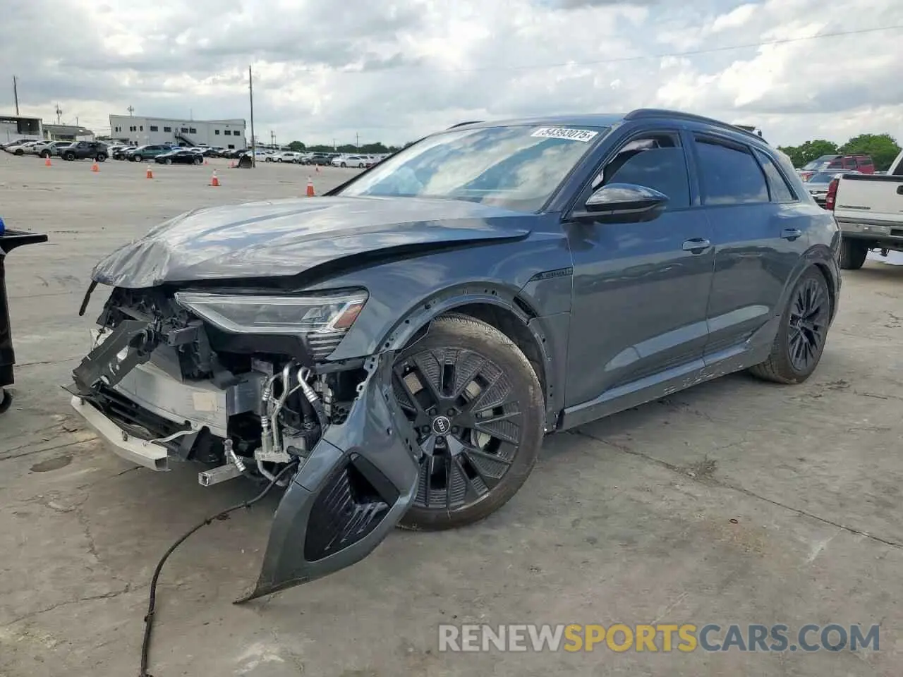 1 Photograph of a damaged car WA16AAGE5RB048734 AUDI Q8 E-TRON 2024