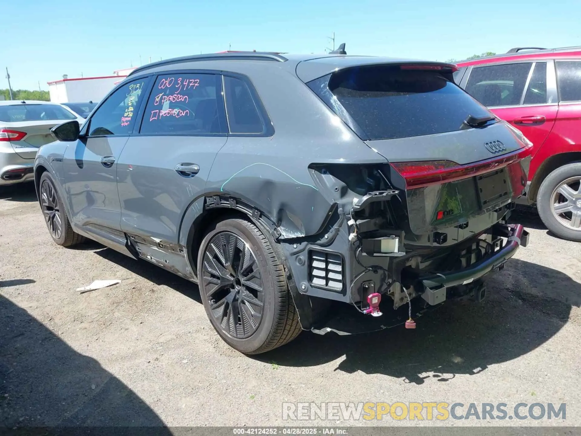 3 Photograph of a damaged car WA16AAGE8RB053944 AUDI Q8 E-TRON 2024