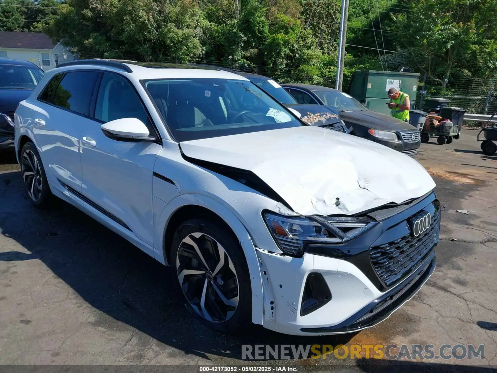 1 Photograph of a damaged car WA16AAGE9RB036425 AUDI Q8 E-TRON 2024