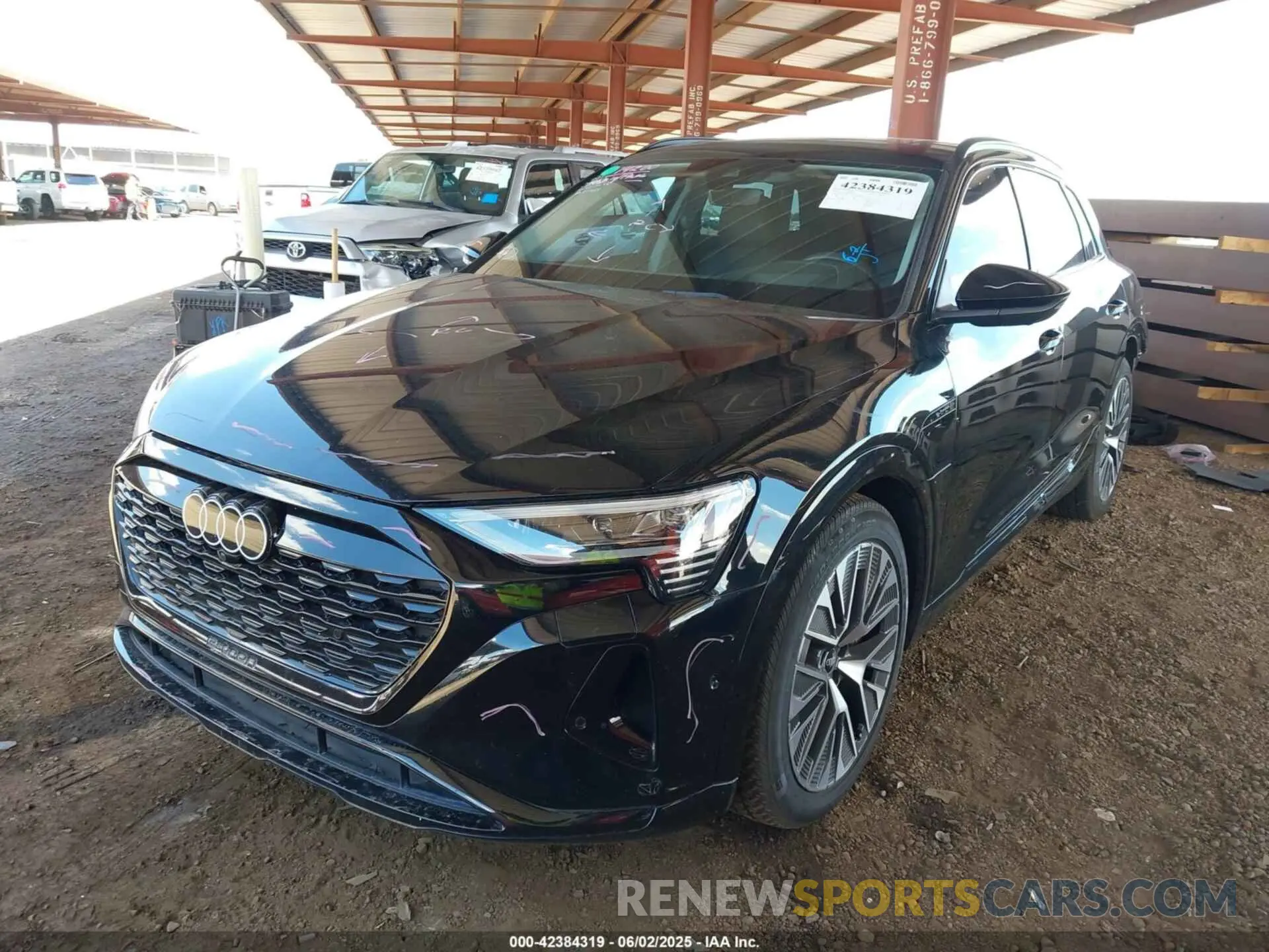 2 Photograph of a damaged car WA16ABGE3RB005015 AUDI Q8 E-TRON 2024