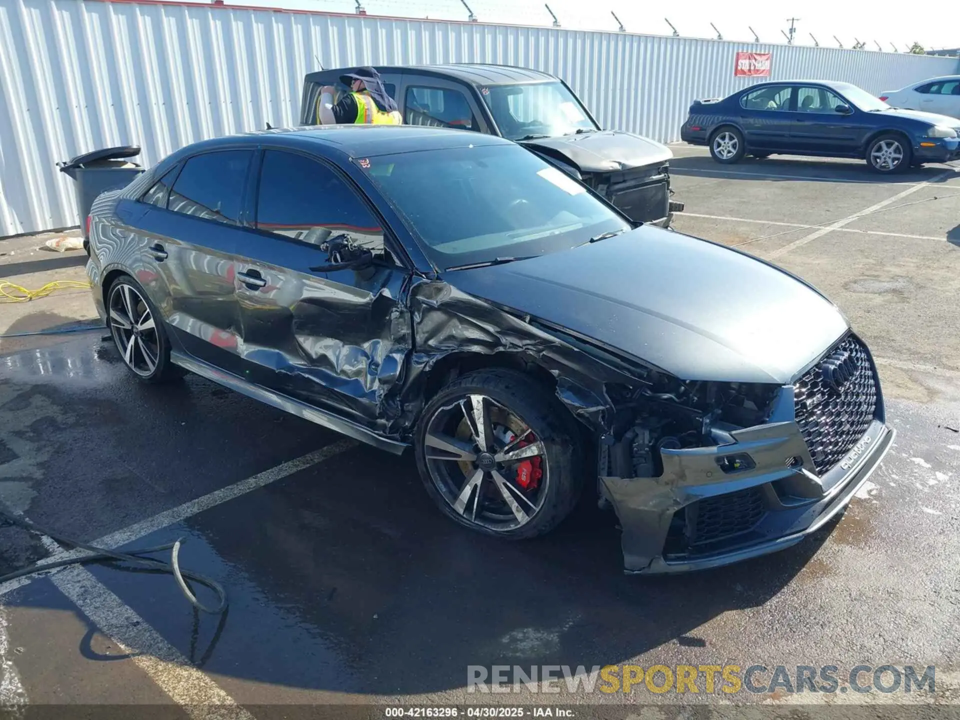 1 Photograph of a damaged car WUABWGFF4KA906650 AUDI RS 3 2019