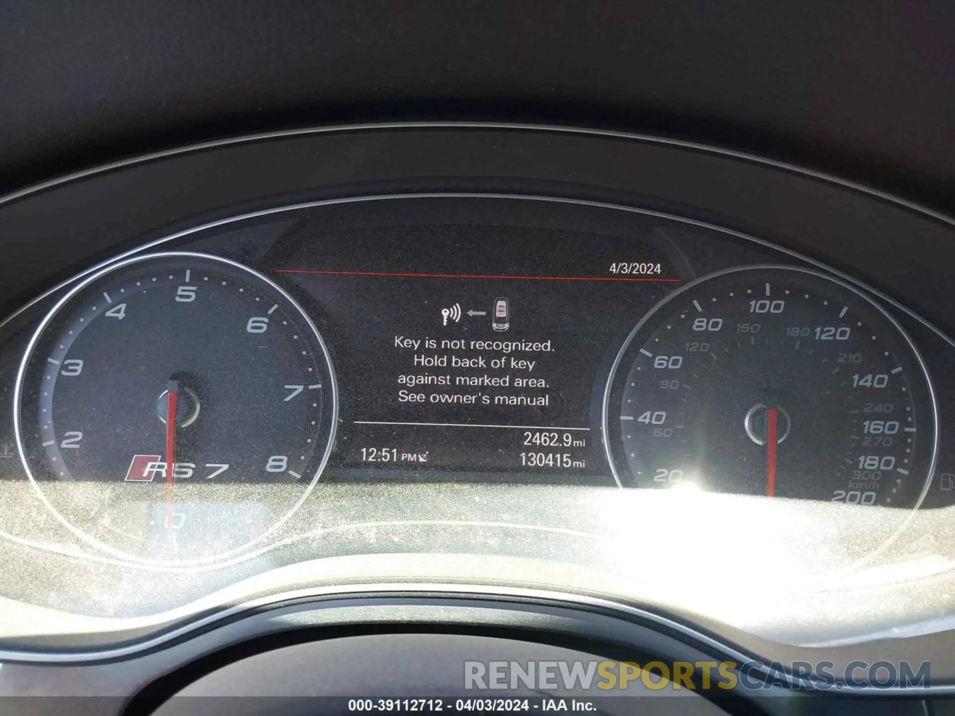 7 Photograph of a damaged car WUAW2AFC7EN904792 AUDI RS 7 2014