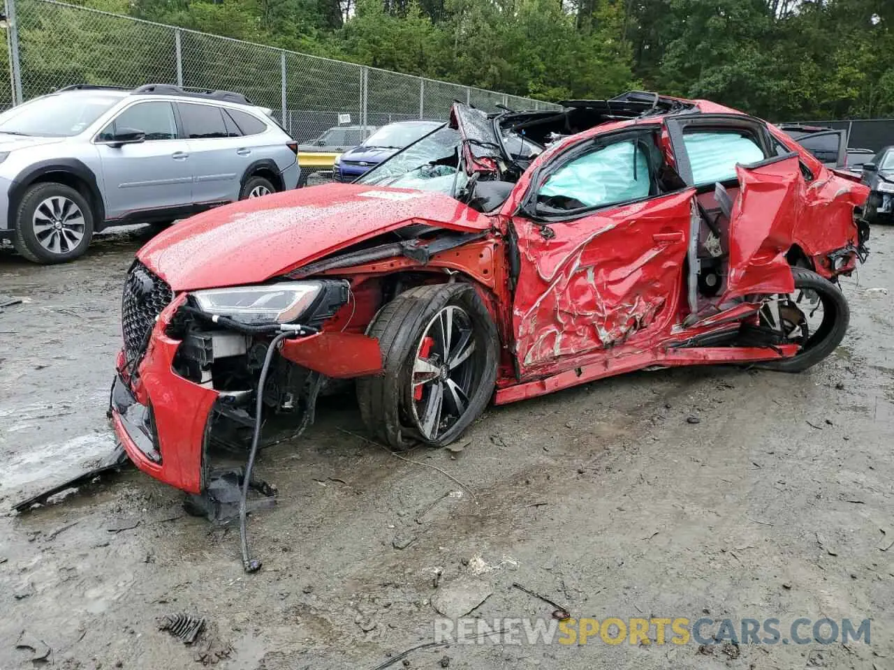 1 Photograph of a damaged car WUABWGFF4KA904106 AUDI RS3 2019