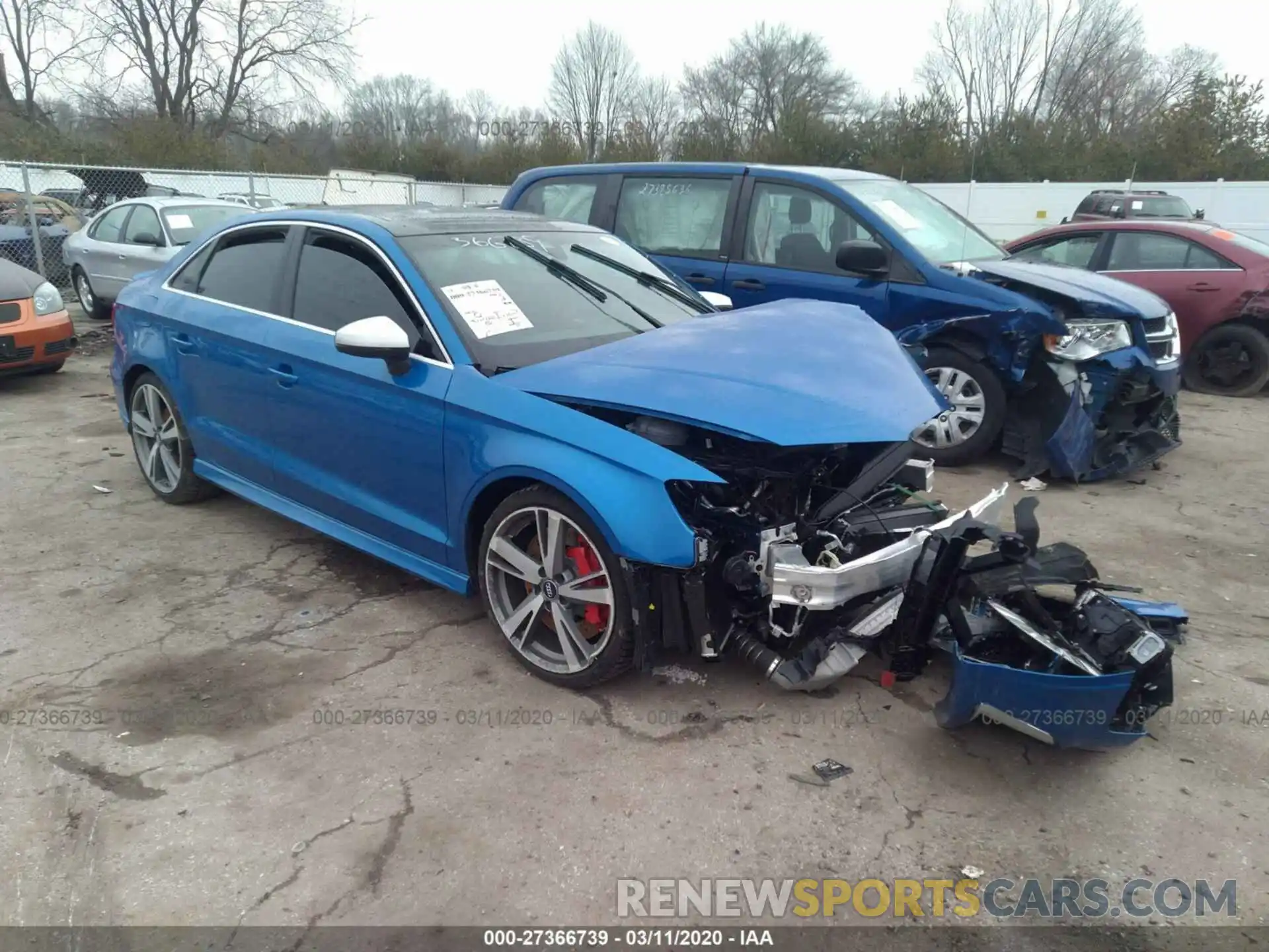 1 Photograph of a damaged car WUABWGFF4KA904395 AUDI RS3 2019