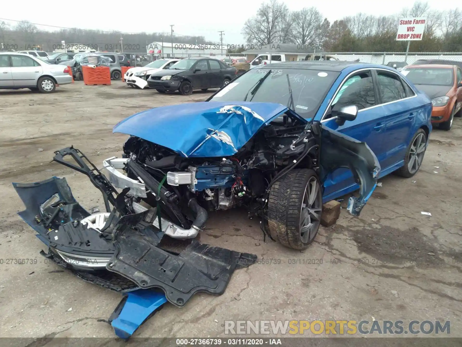 2 Photograph of a damaged car WUABWGFF4KA904395 AUDI RS3 2019