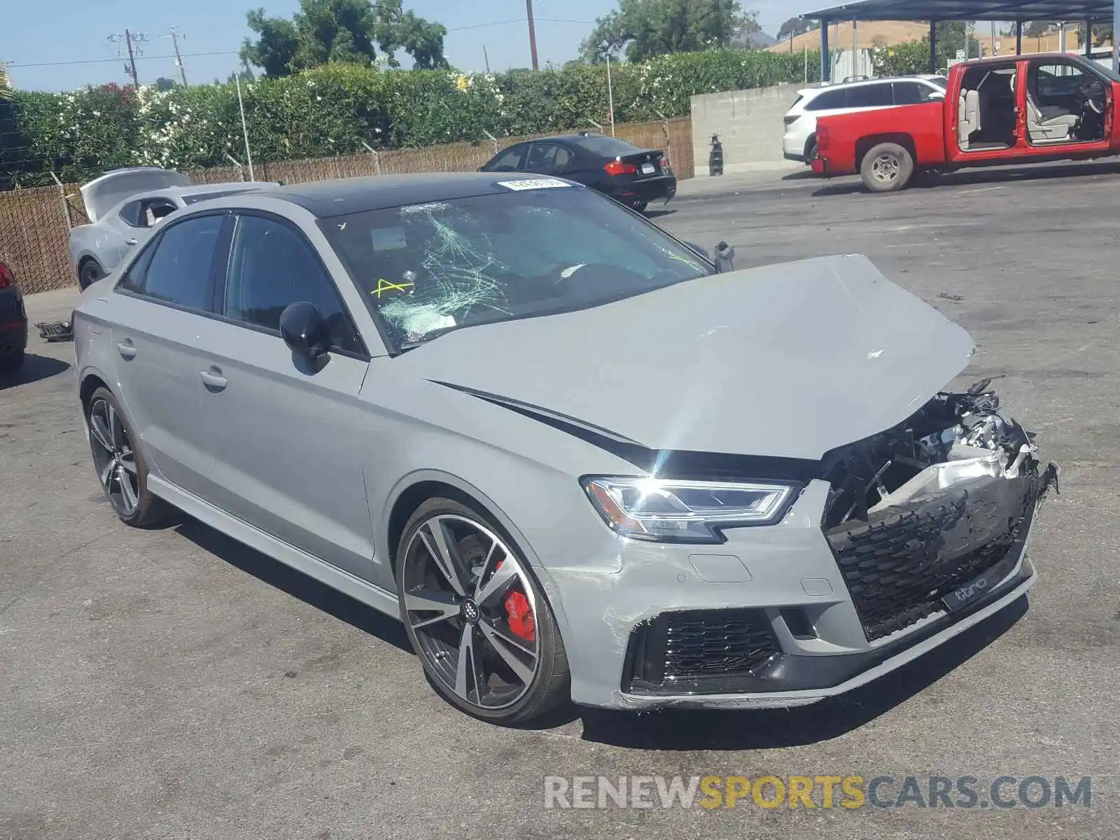 1 Photograph of a damaged car WUABWGFF6KA901711 AUDI RS3 2019