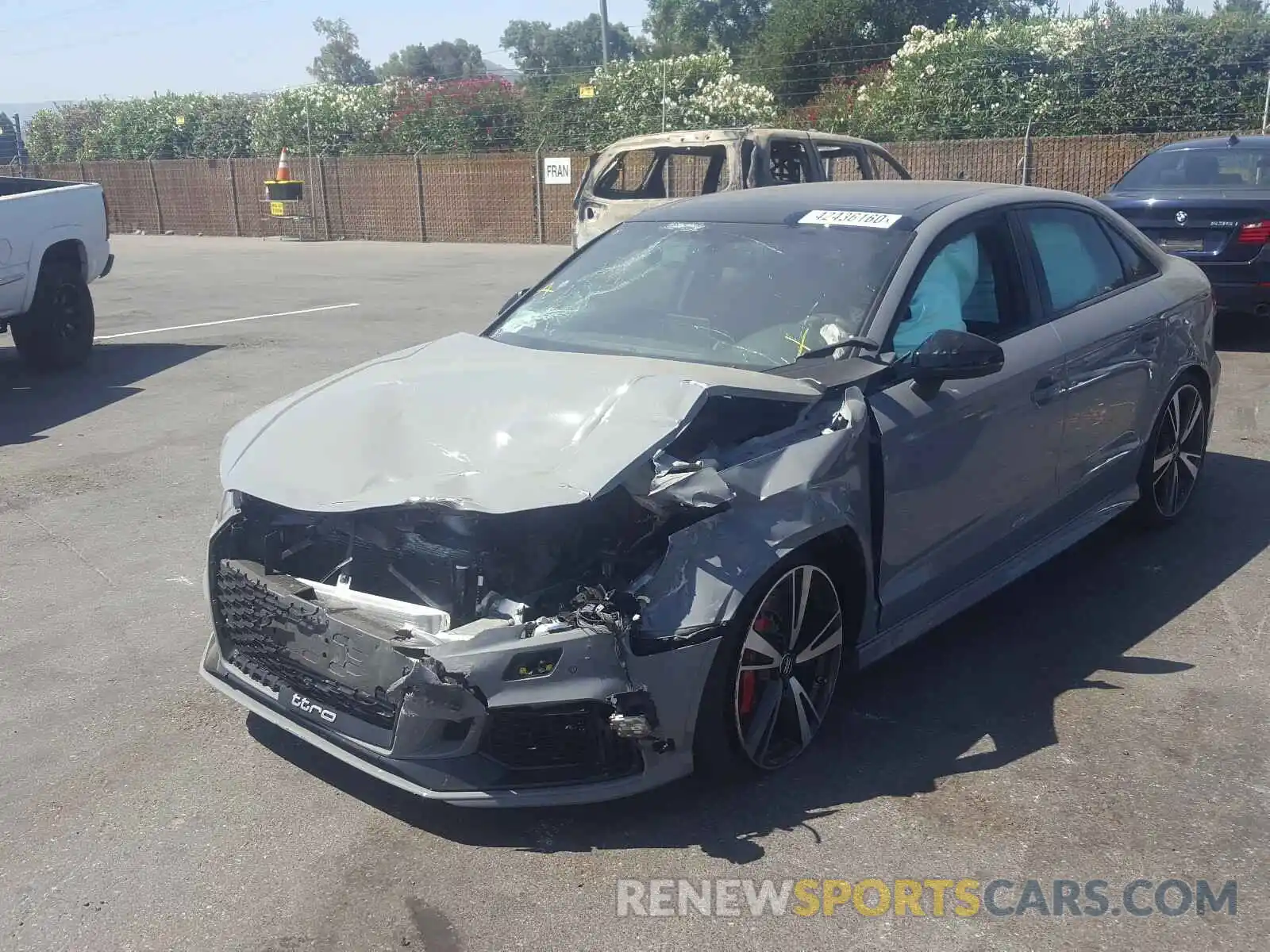 2 Photograph of a damaged car WUABWGFF6KA901711 AUDI RS3 2019