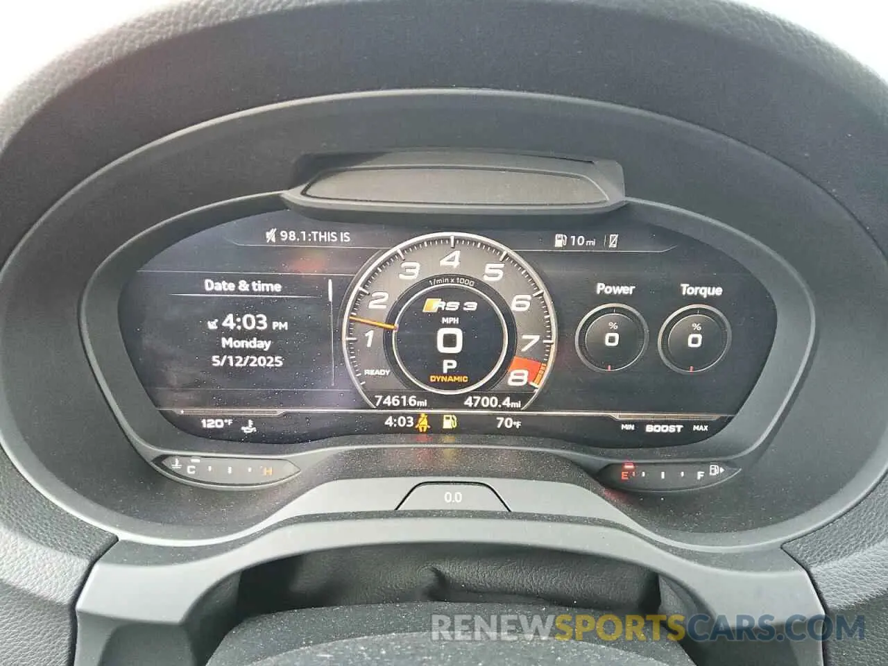 9 Photograph of a damaged car WUABWGFF8KA905081 AUDI RS3 2019