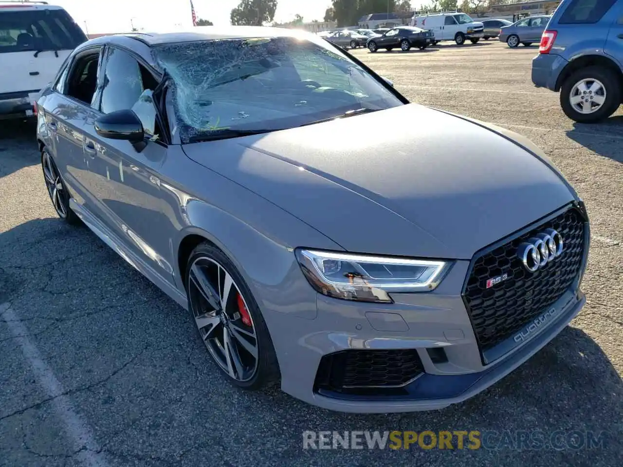 1 Photograph of a damaged car WUABWGFF9KA900486 AUDI RS3 2019