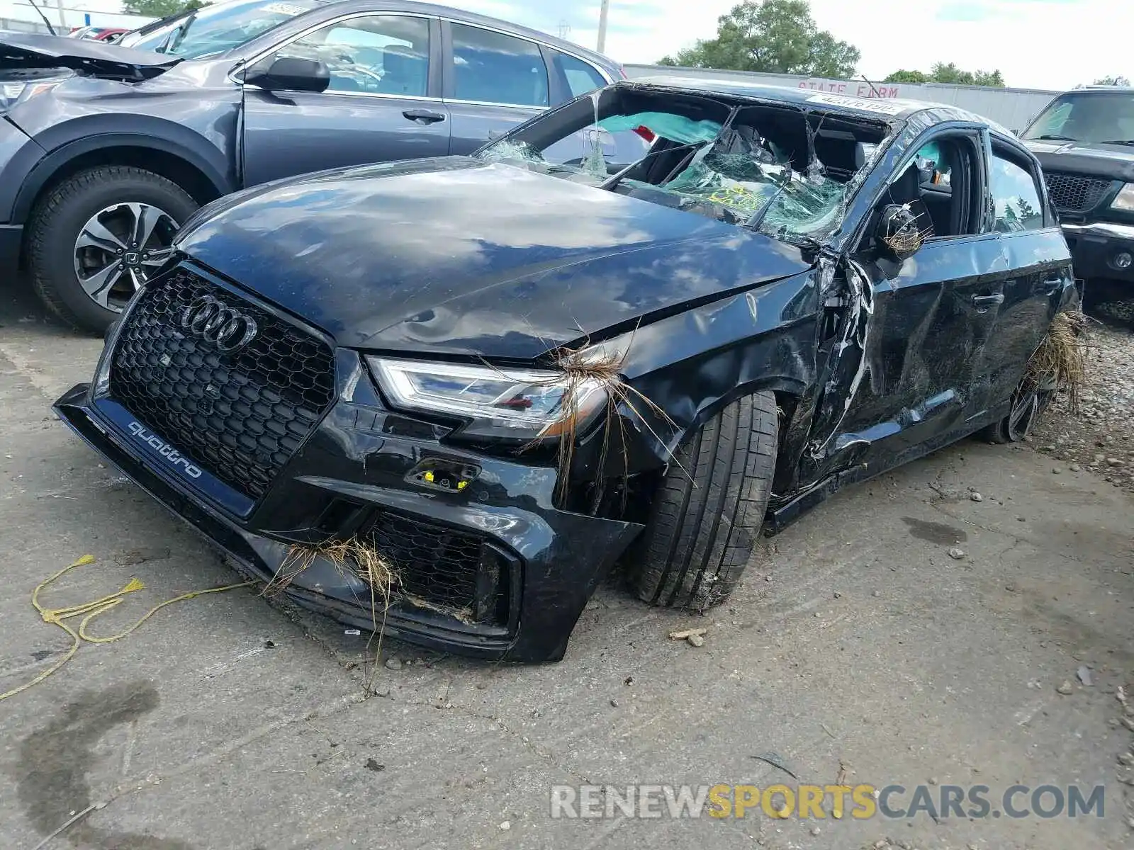 2 Photograph of a damaged car WUABWGFF9KA903369 AUDI RS3 2019