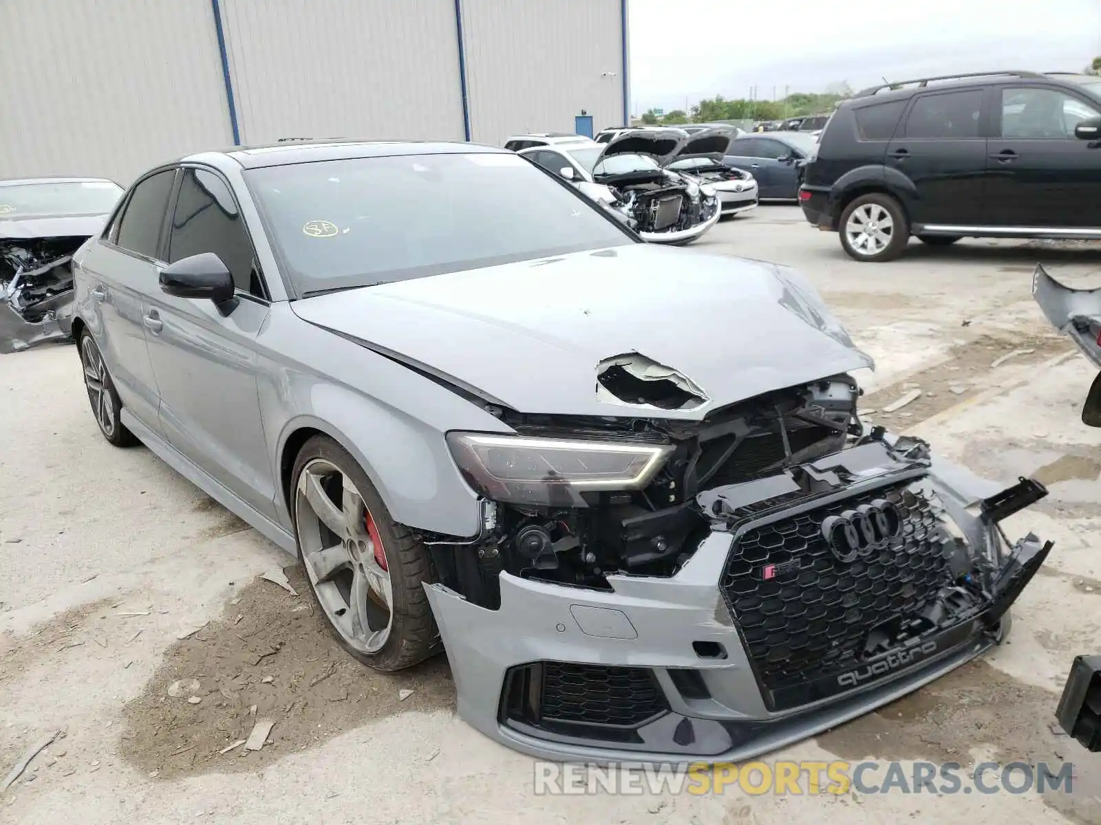 1 Photograph of a damaged car WUABWGFF9KA905347 AUDI RS3 2019