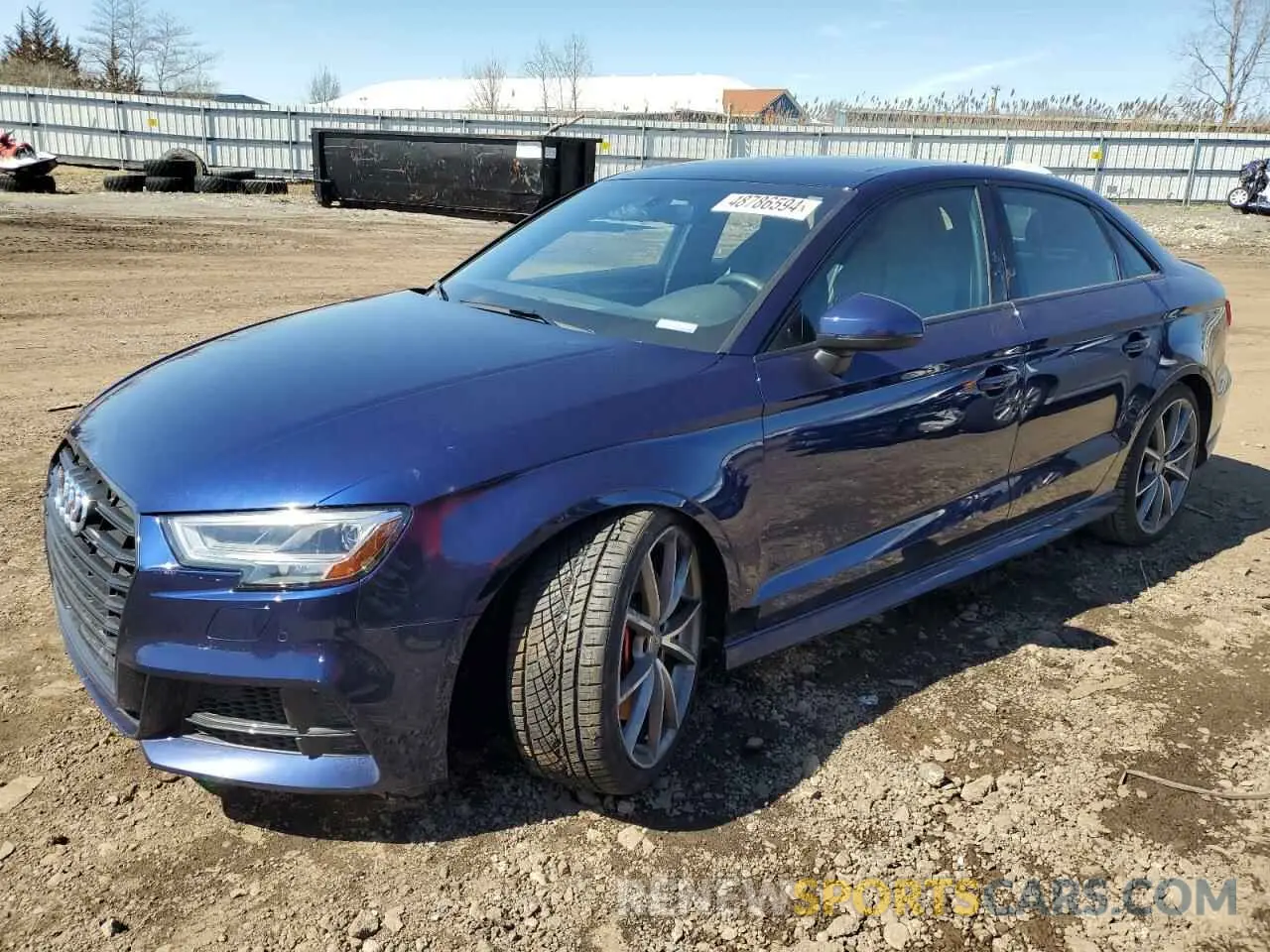 1 Photograph of a damaged car WAUB1GFF8J1083809 AUDI S3 2018